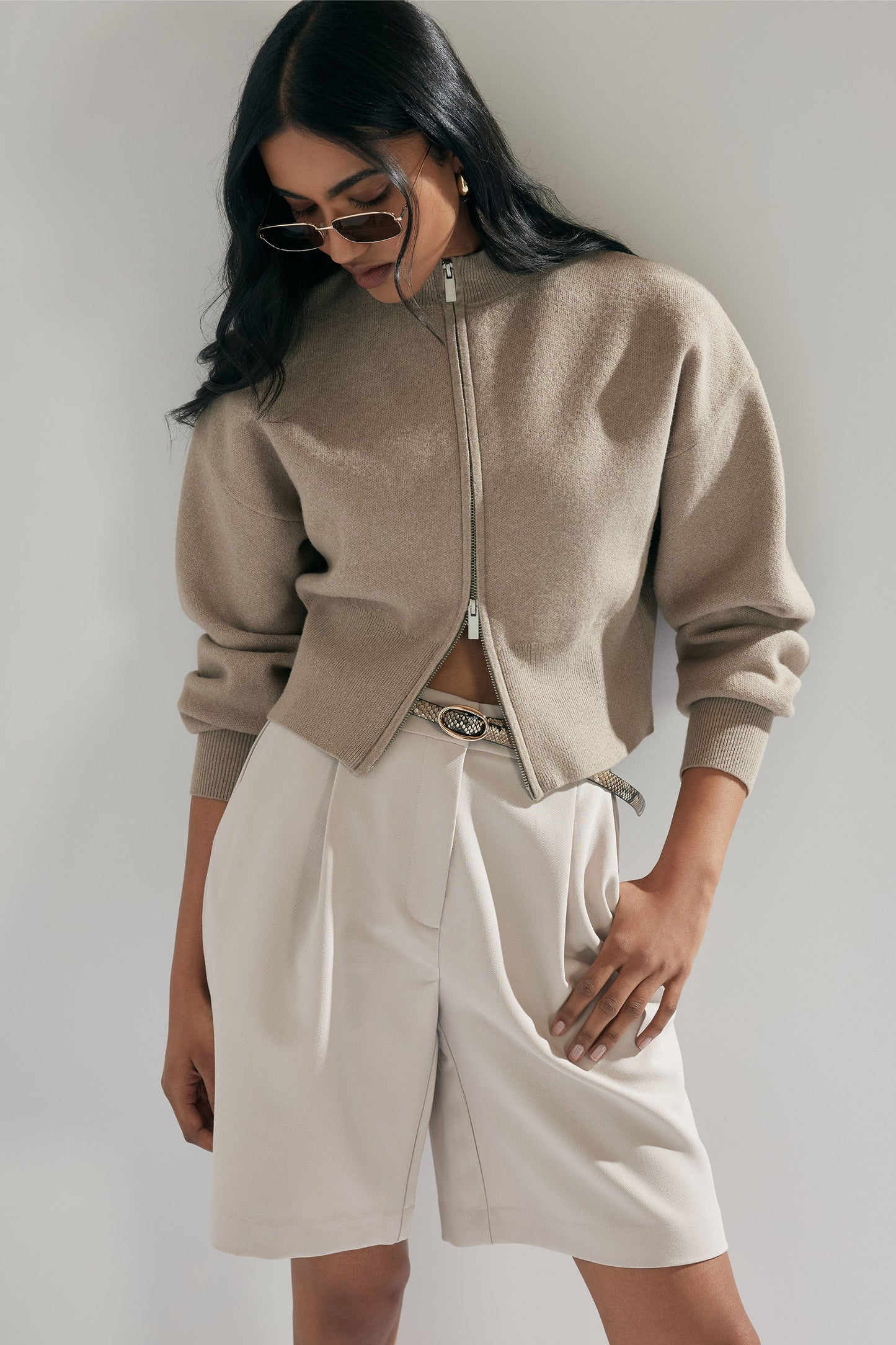 Zoey Zip Knit Jumper