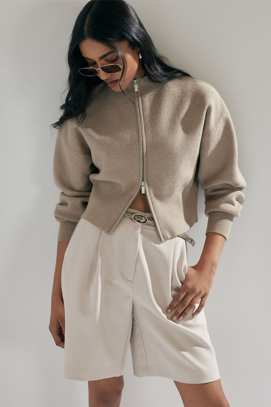 Zoey Zip Knit Jumper