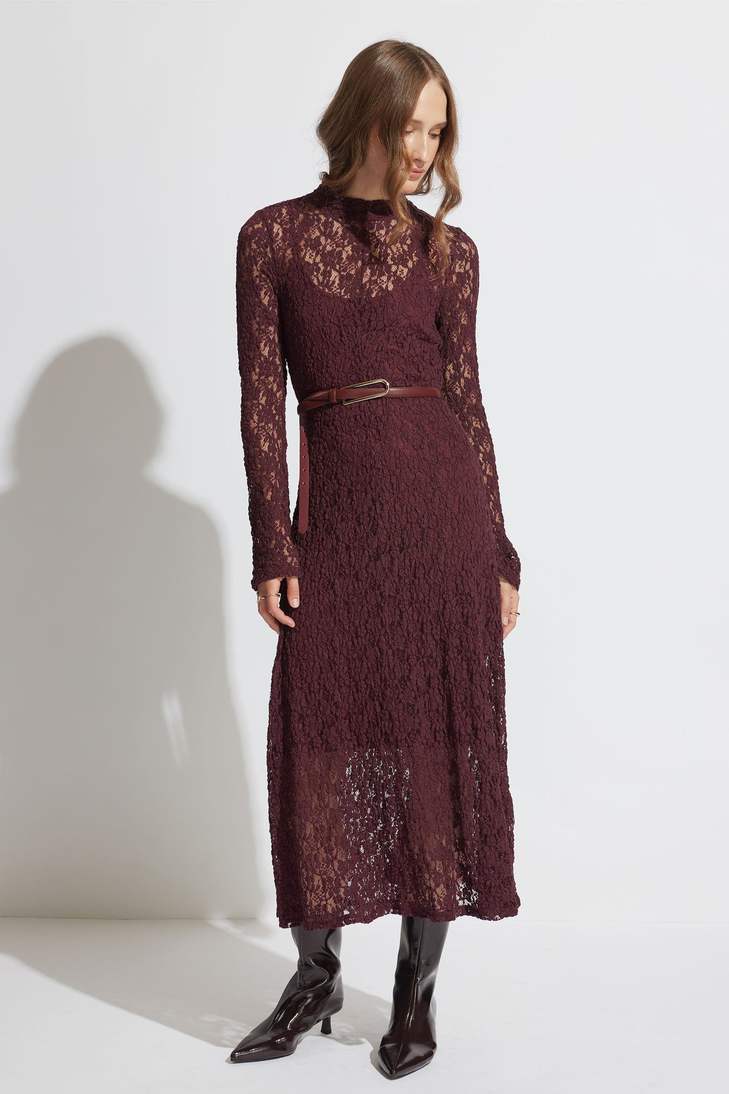 Rachel Lace Midi Dress
