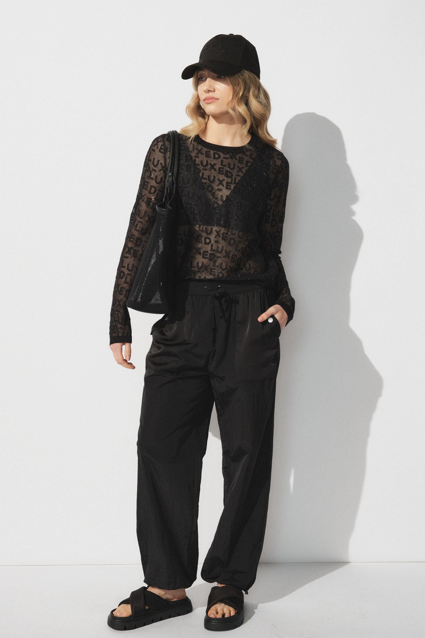 D-Luxe Rhinestone Knit Top