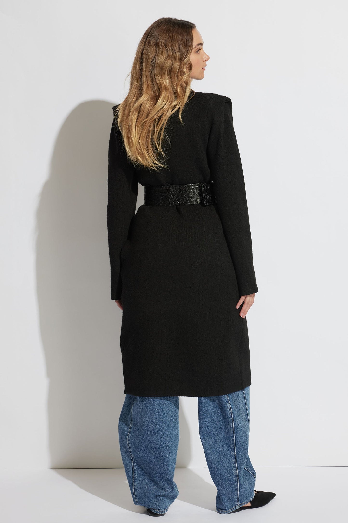 Shae Shoulder Pleat Cardigan