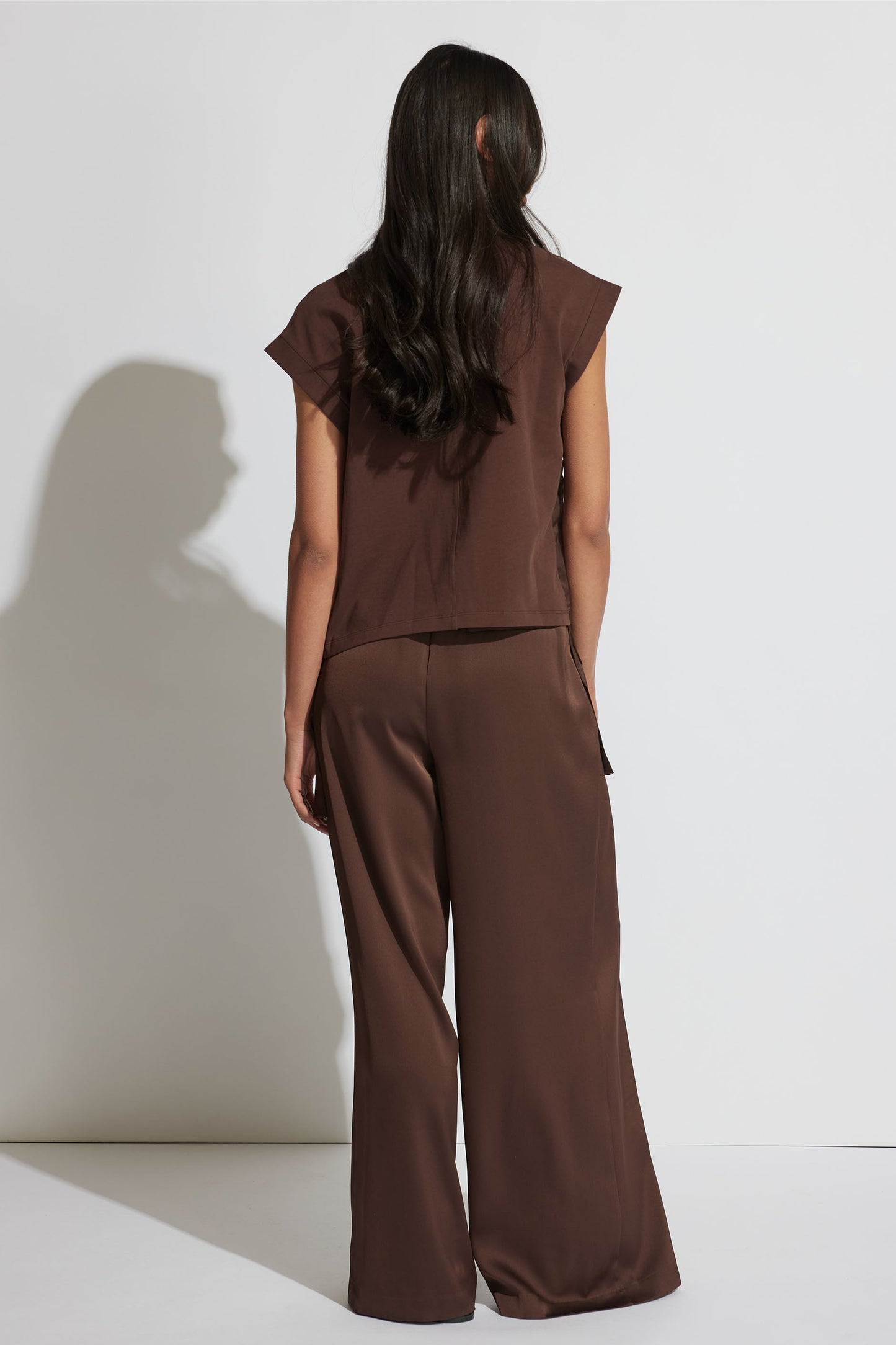 Alessia Satin Side Tie Tee