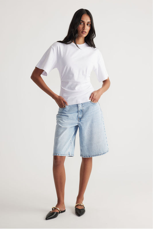 Amelia Pleated Waist Tee