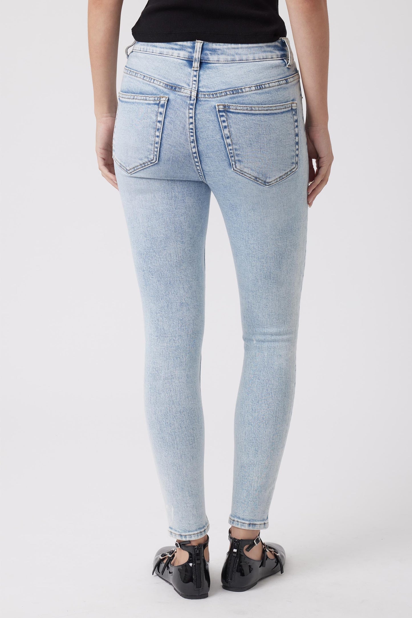 Evie Button High Rise Skinny