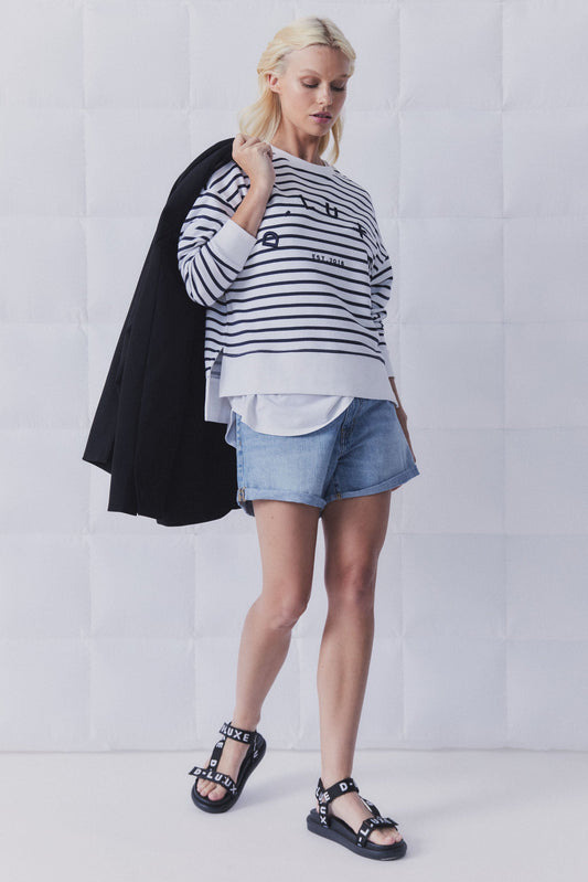 D-Luxe Embroidered Text Sweat