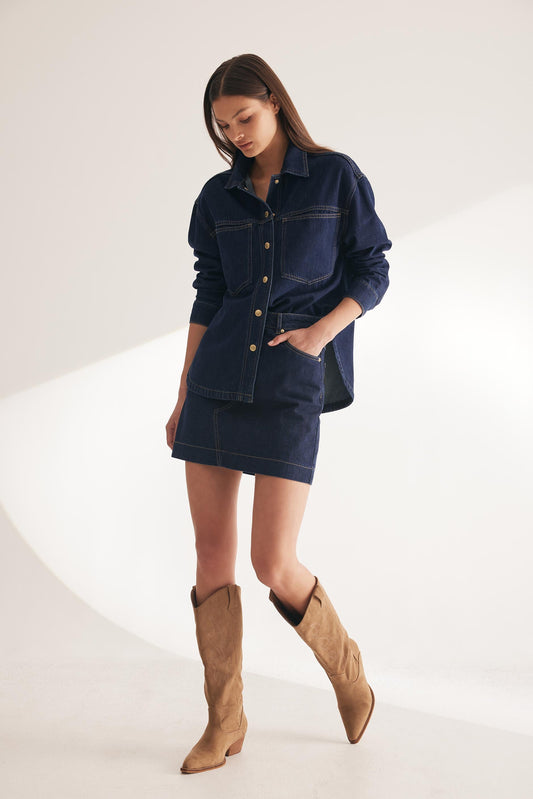 Dana Denim Mini Skirt