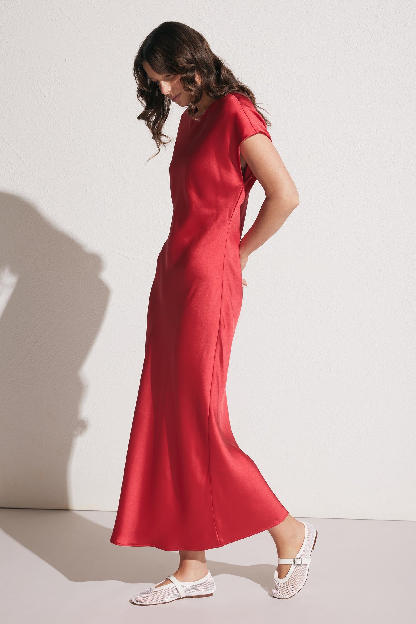 Gemma Satin Tee Dress