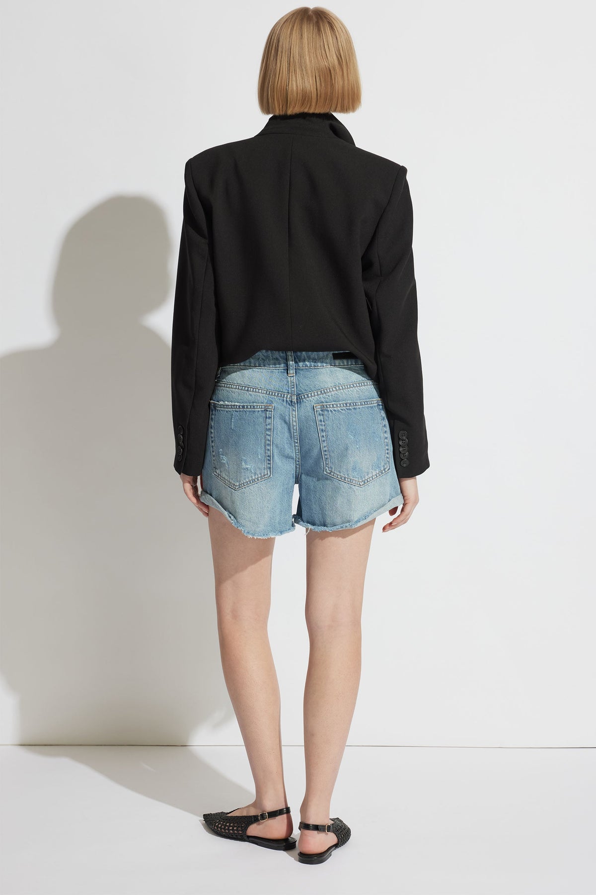 Harper Rolled Cuff Denim Short