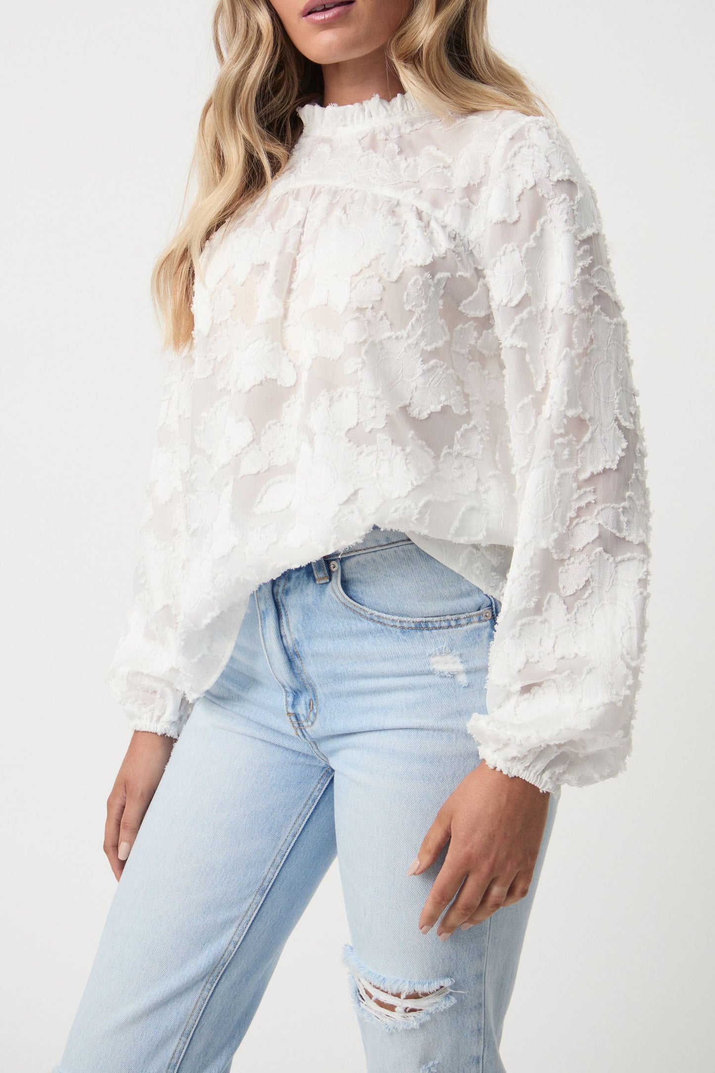 Annabella Textured Blouse