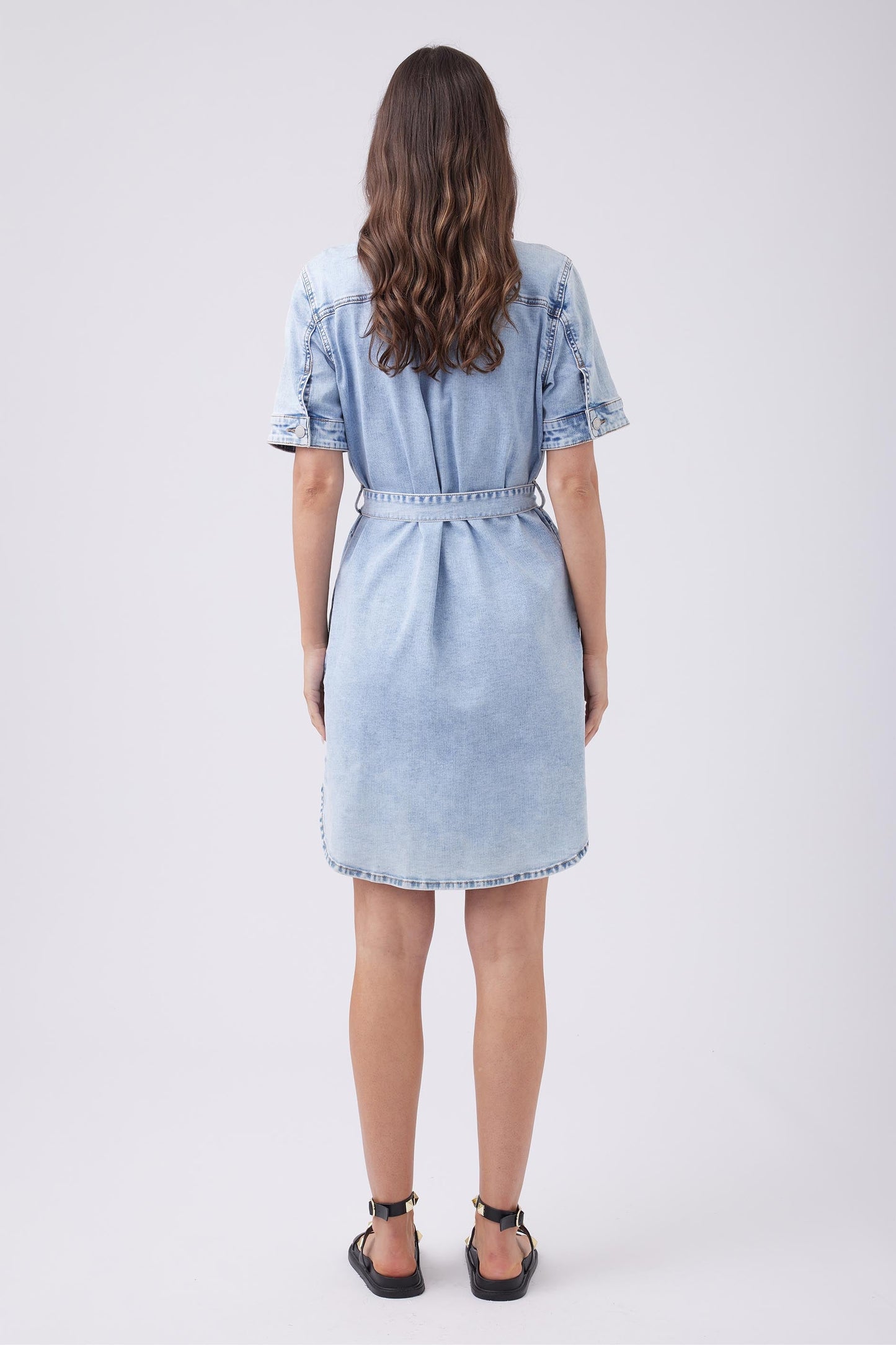 Piper Button Down Denim Dress