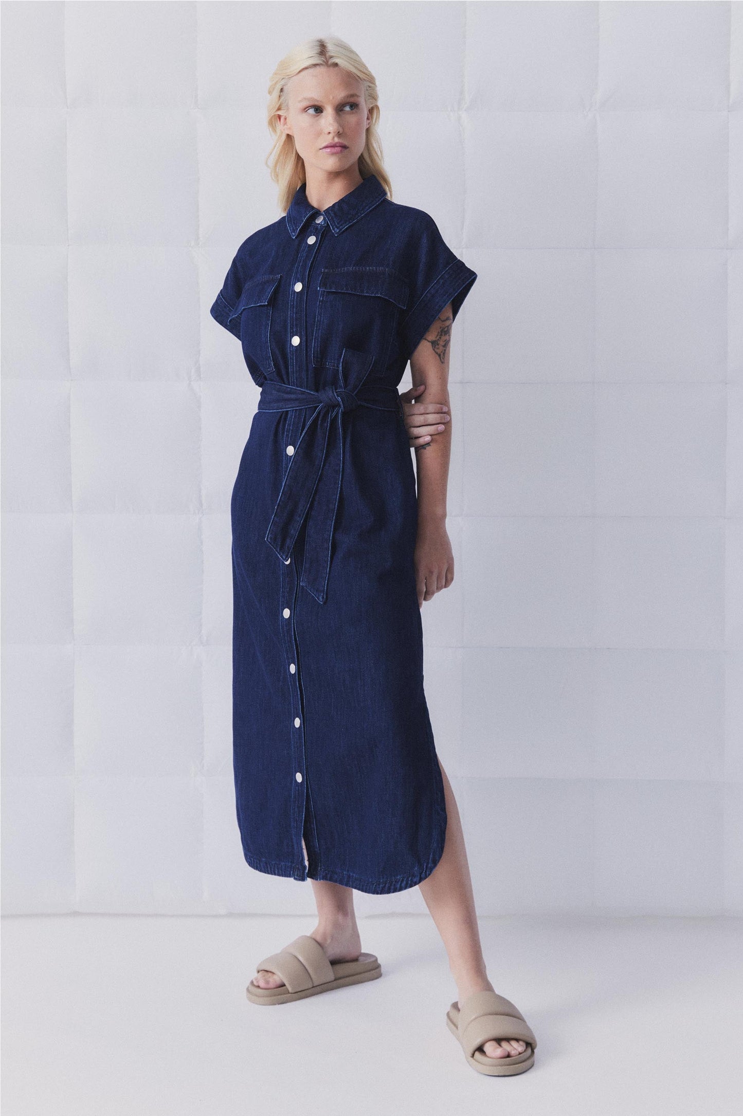 D-Luxe Denim Maxi Dress