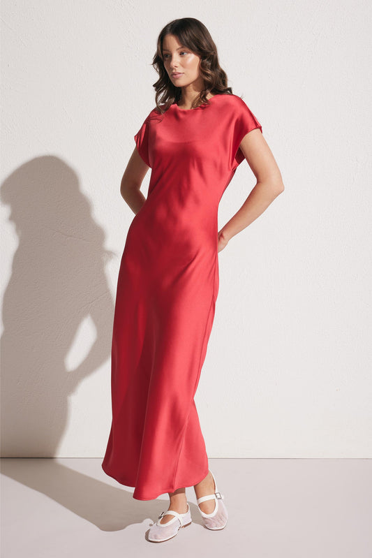 Gemma Satin Tee Dress