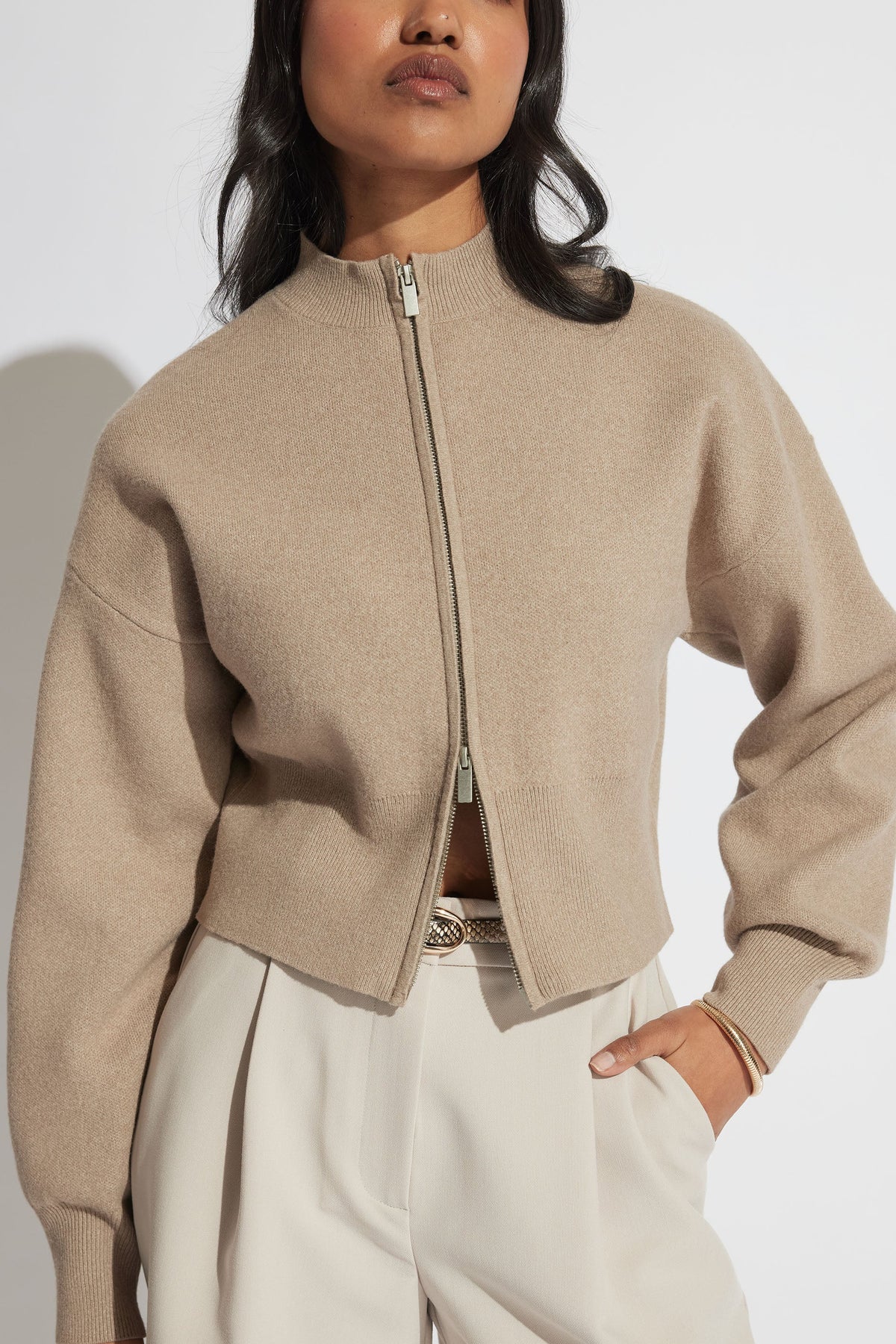 Zoey Zip Knit Jumper