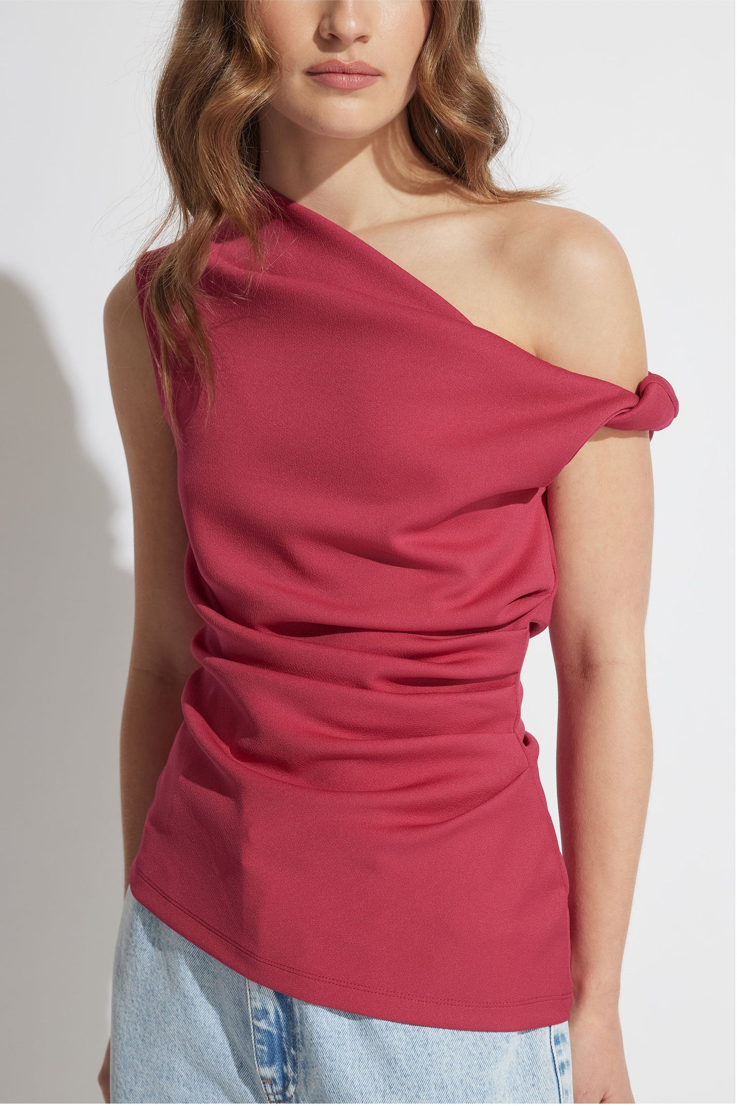 Mina Twist Tipped Shoulder Top