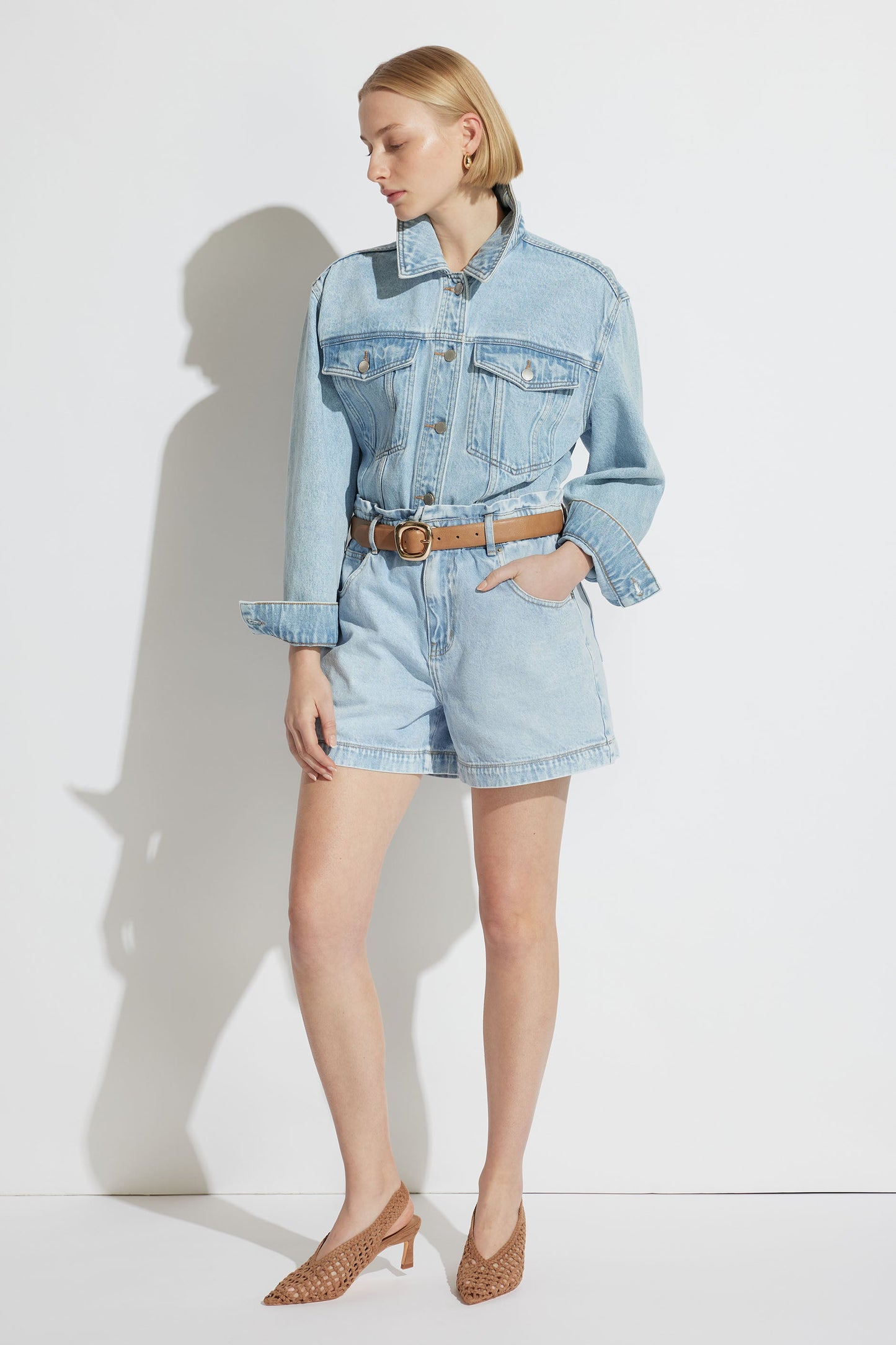 Tatiana Paperbag Denim Short