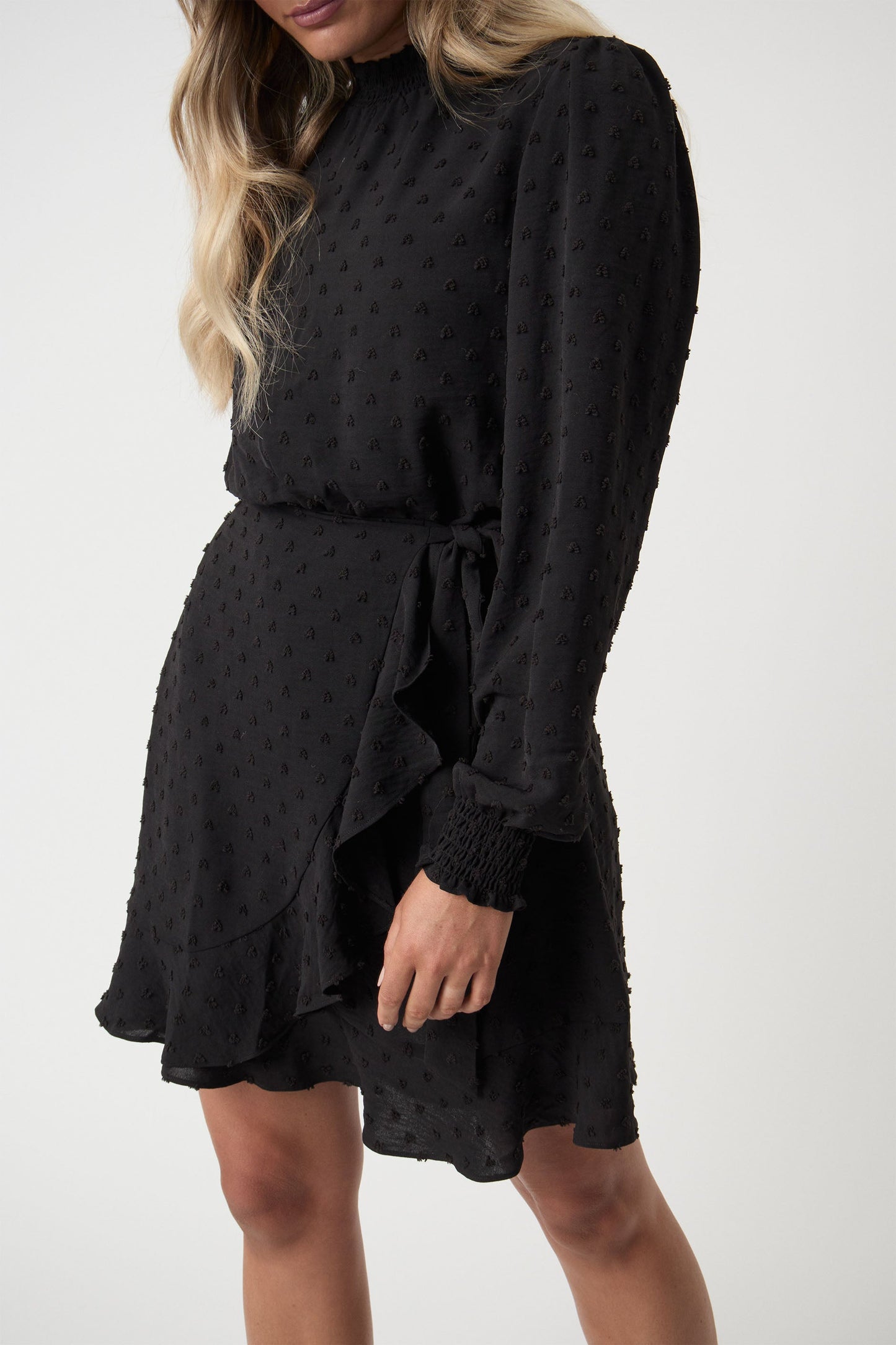 Joelle Wrap Mini Dress