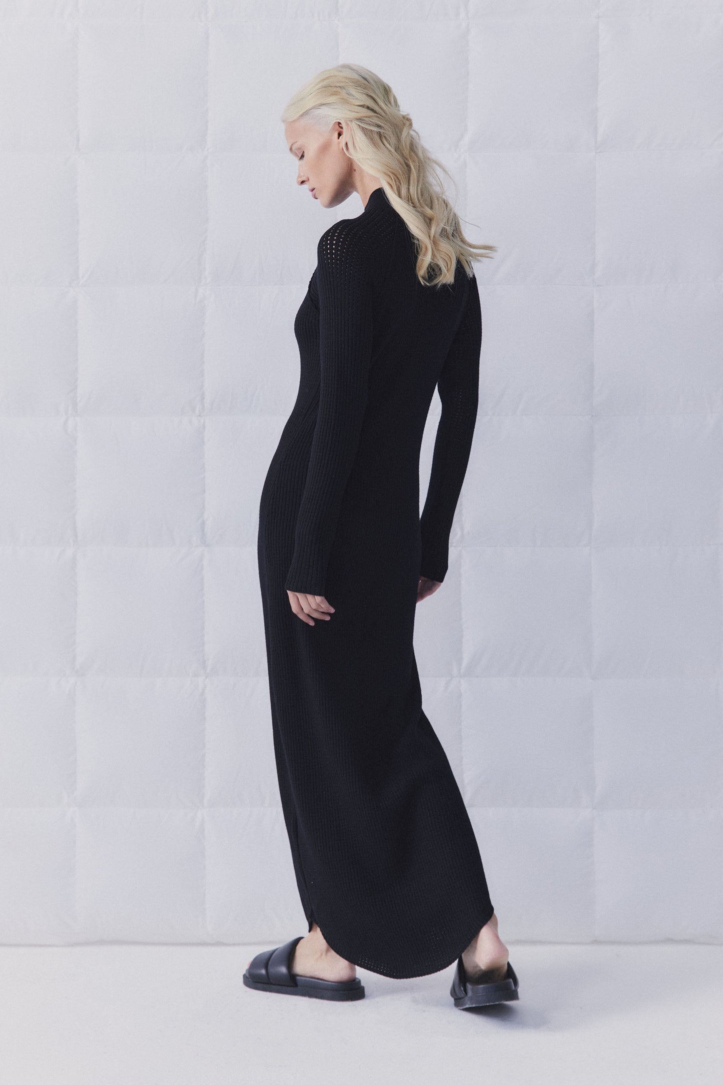 D-Luxe Curved Hem Midi Dress