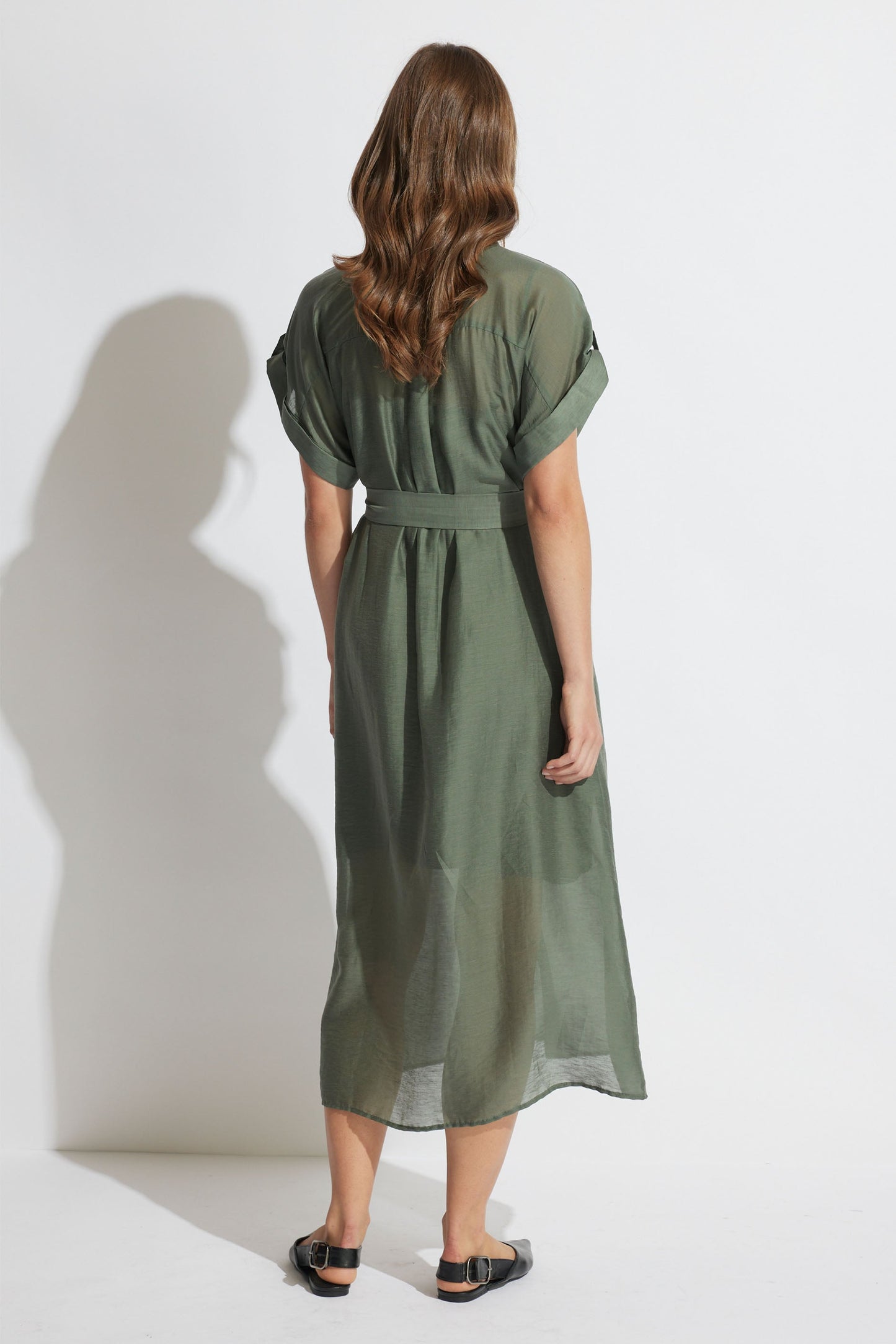Maxienne Midi Shirt Dress