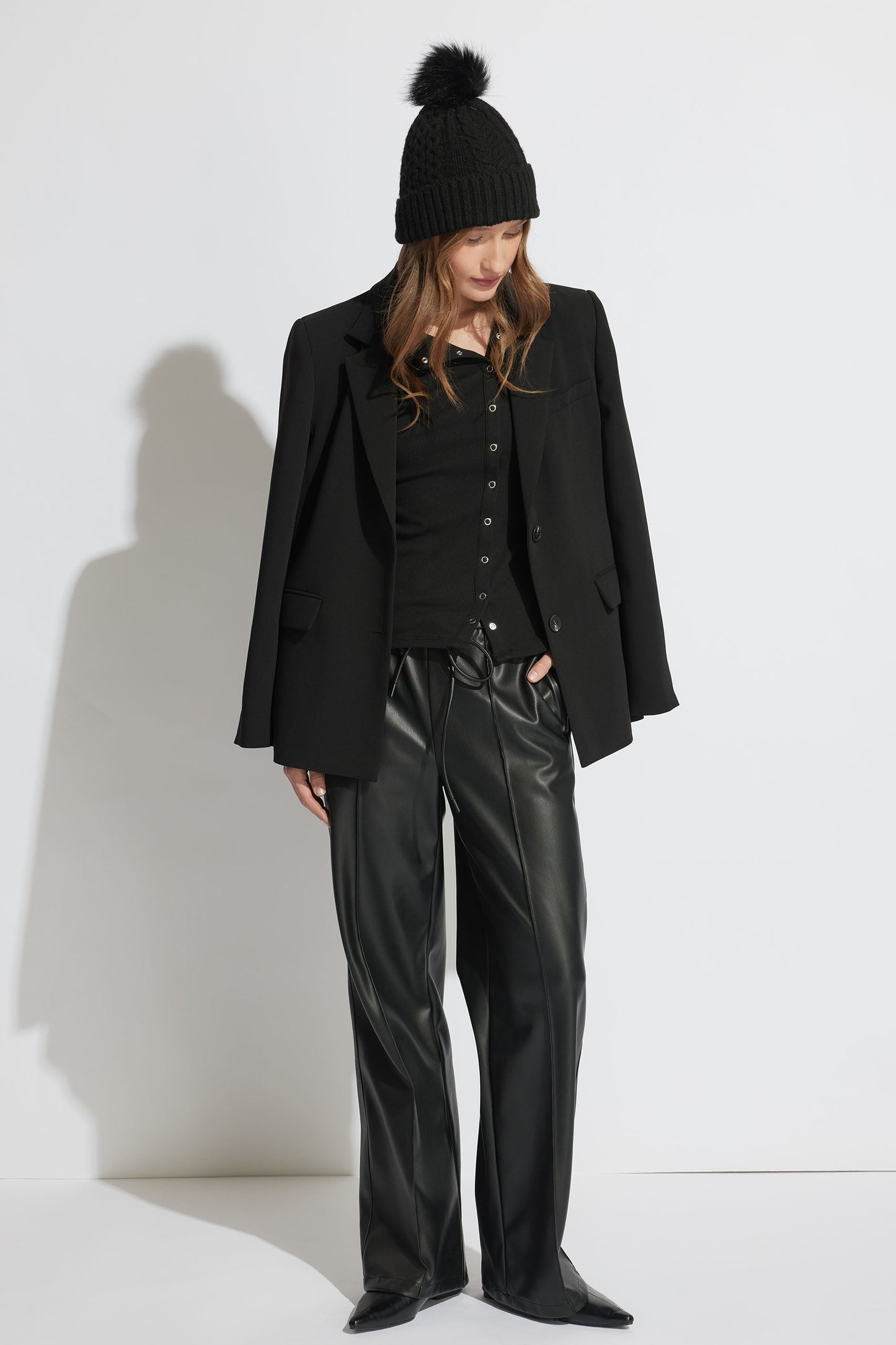 Darcy Asymmetric Button Top
