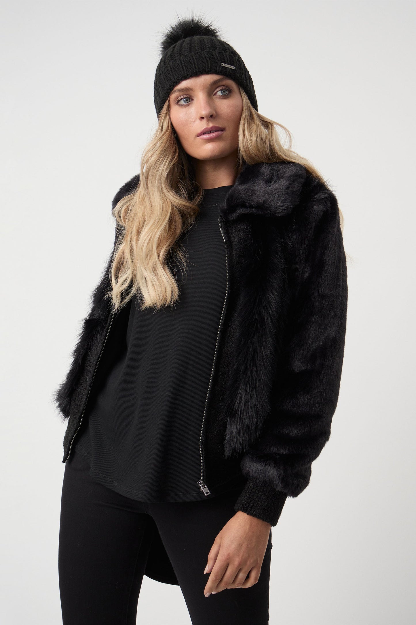 Alaska Faux Fur Bomber Jacket