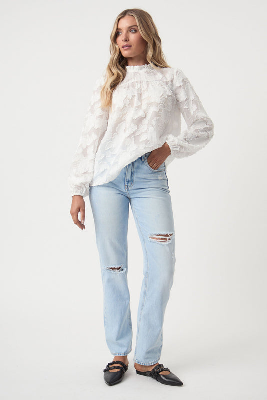 Annabella Textured Blouse