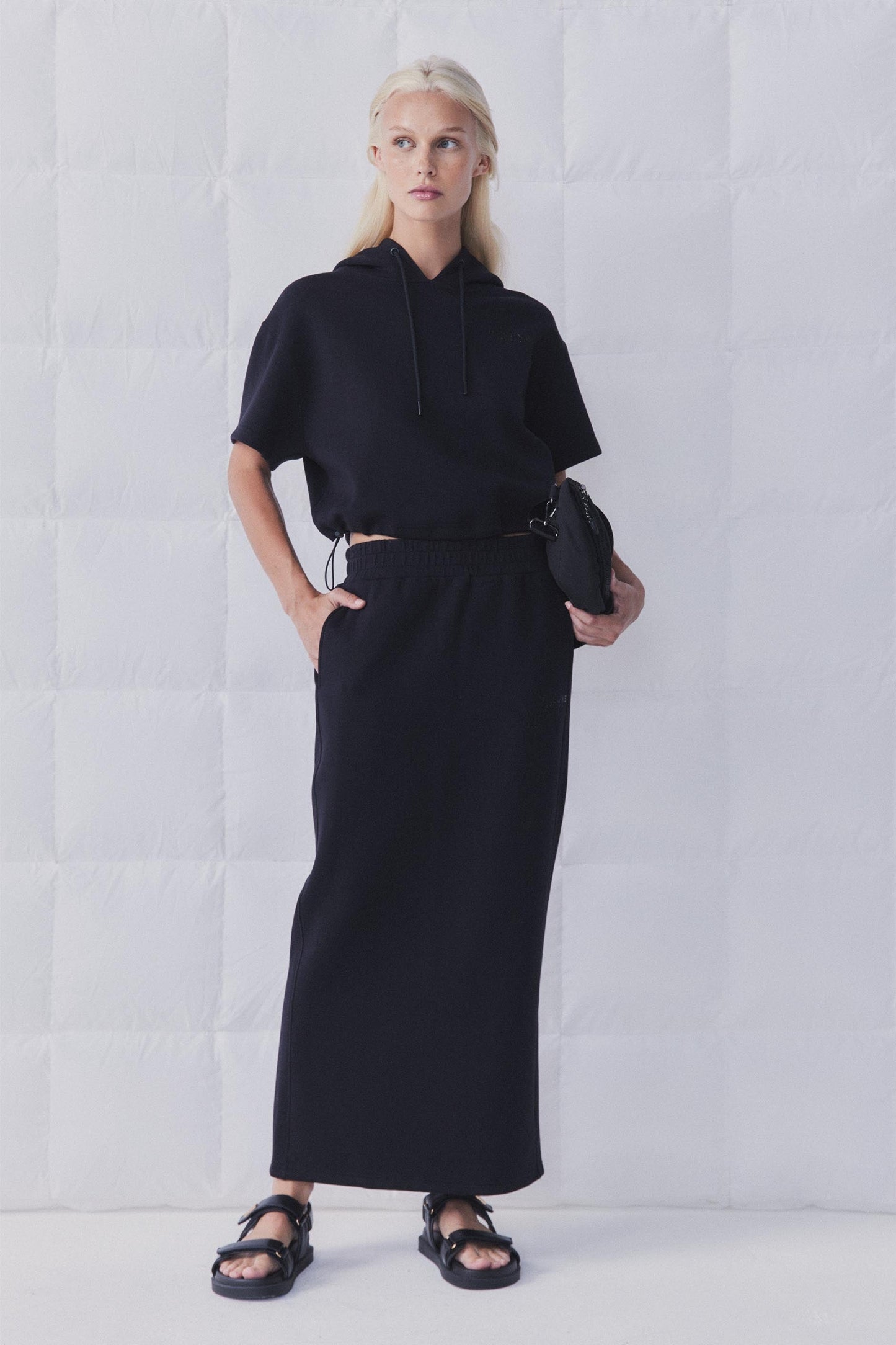 D-Luxe Neoprene Midi Skirt