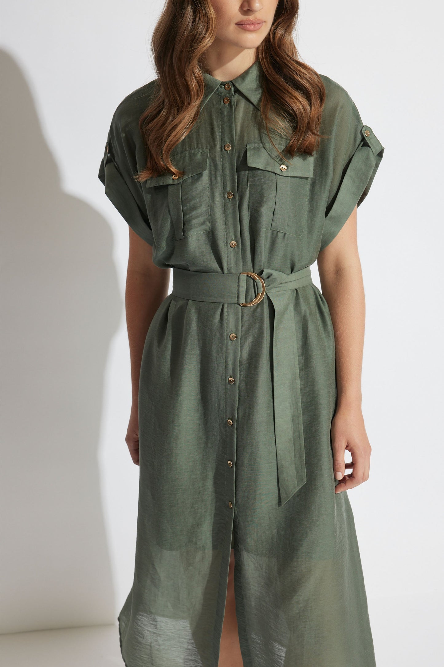 Maxienne Midi Shirt Dress