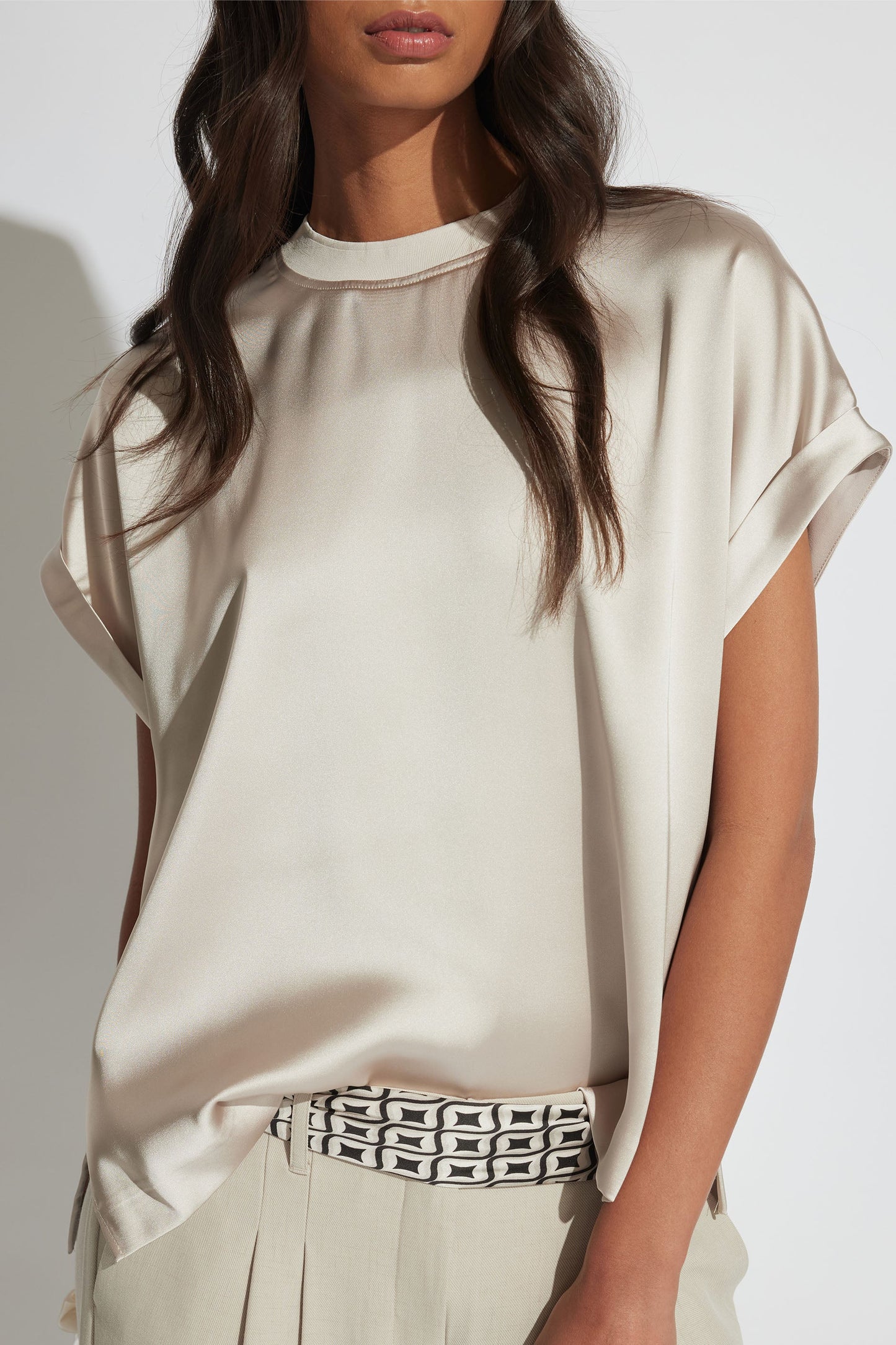 AnnMaree Satin Tee