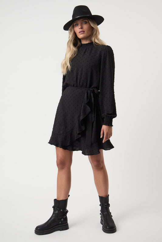 Joelle Wrap Mini Dress
