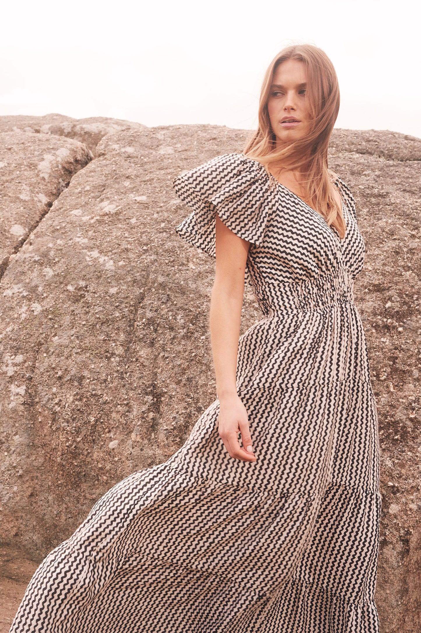 Whittney Flutter Maxi Dress