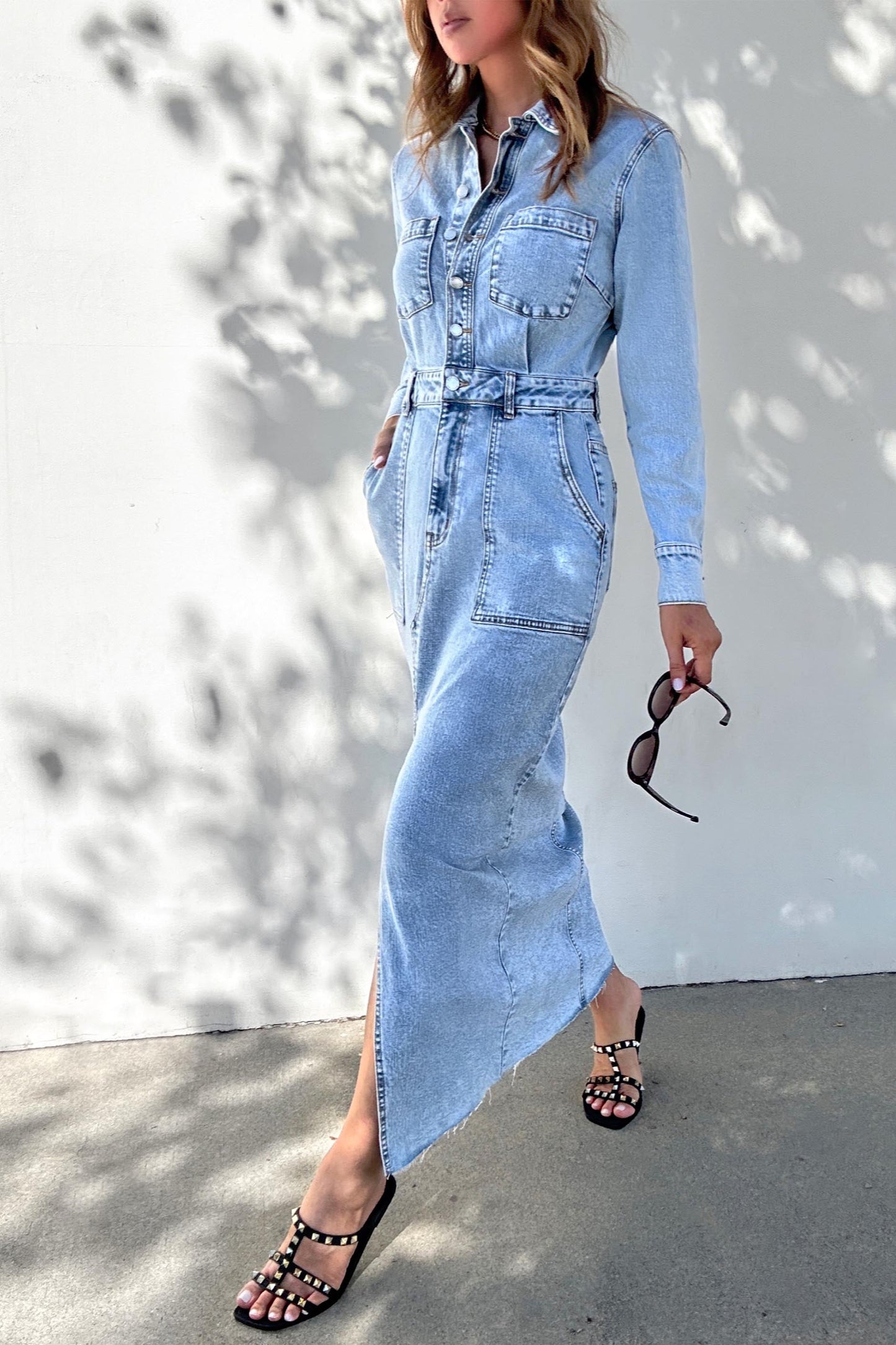 Ellie Denim Maxi Dress