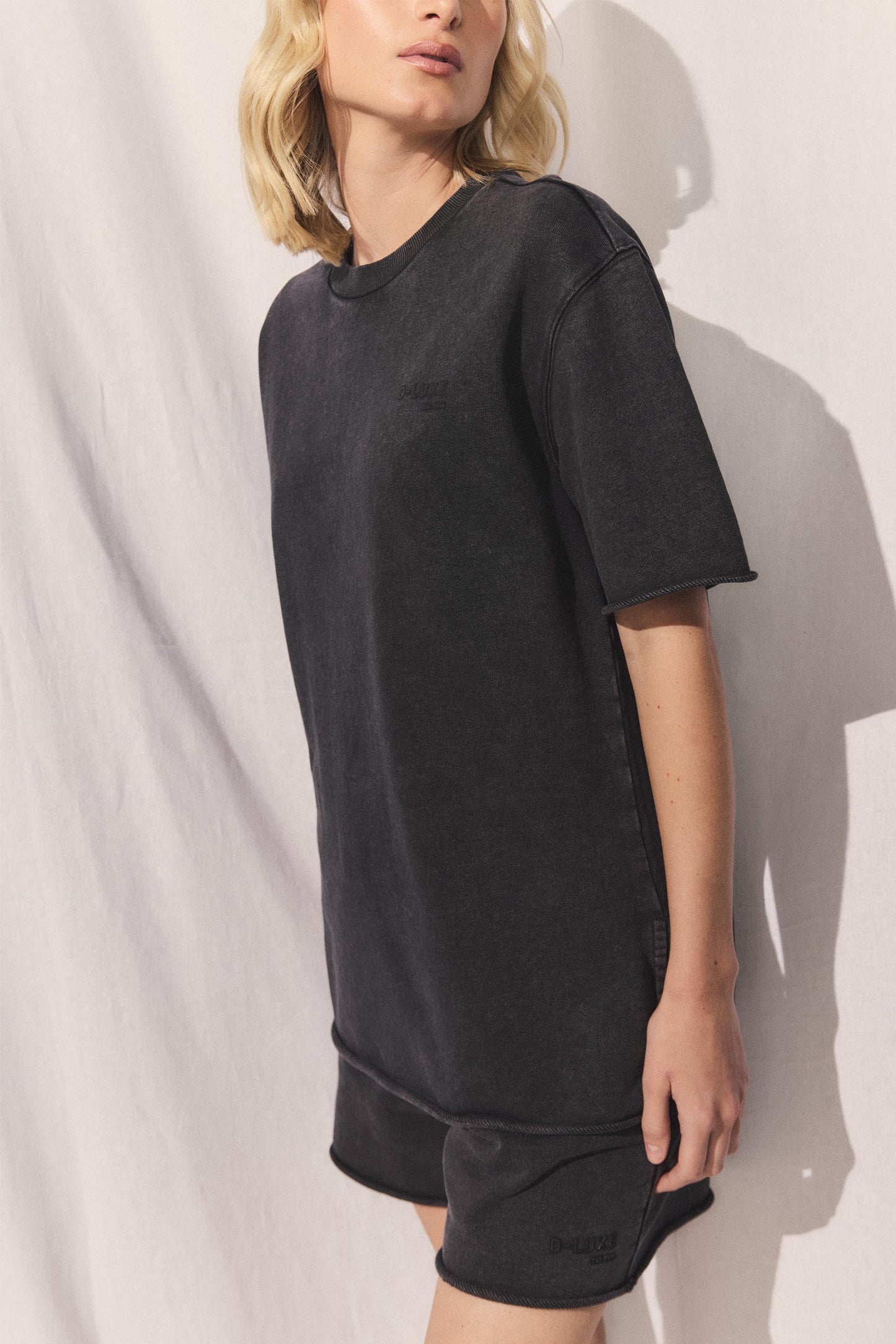 D-Luxe Short Sleeve Sweat Top