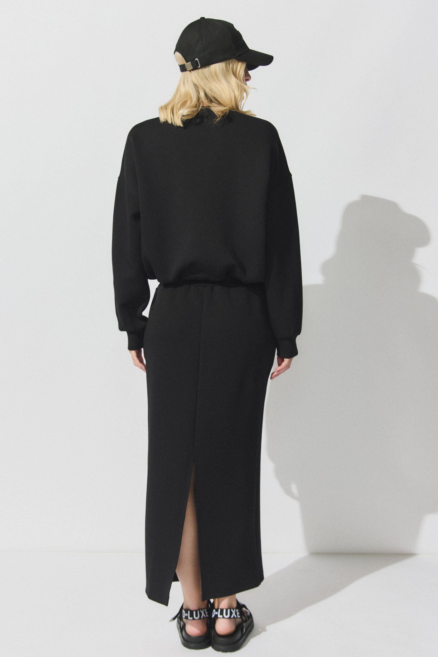 D-Luxe Neoprene Midi Skirt