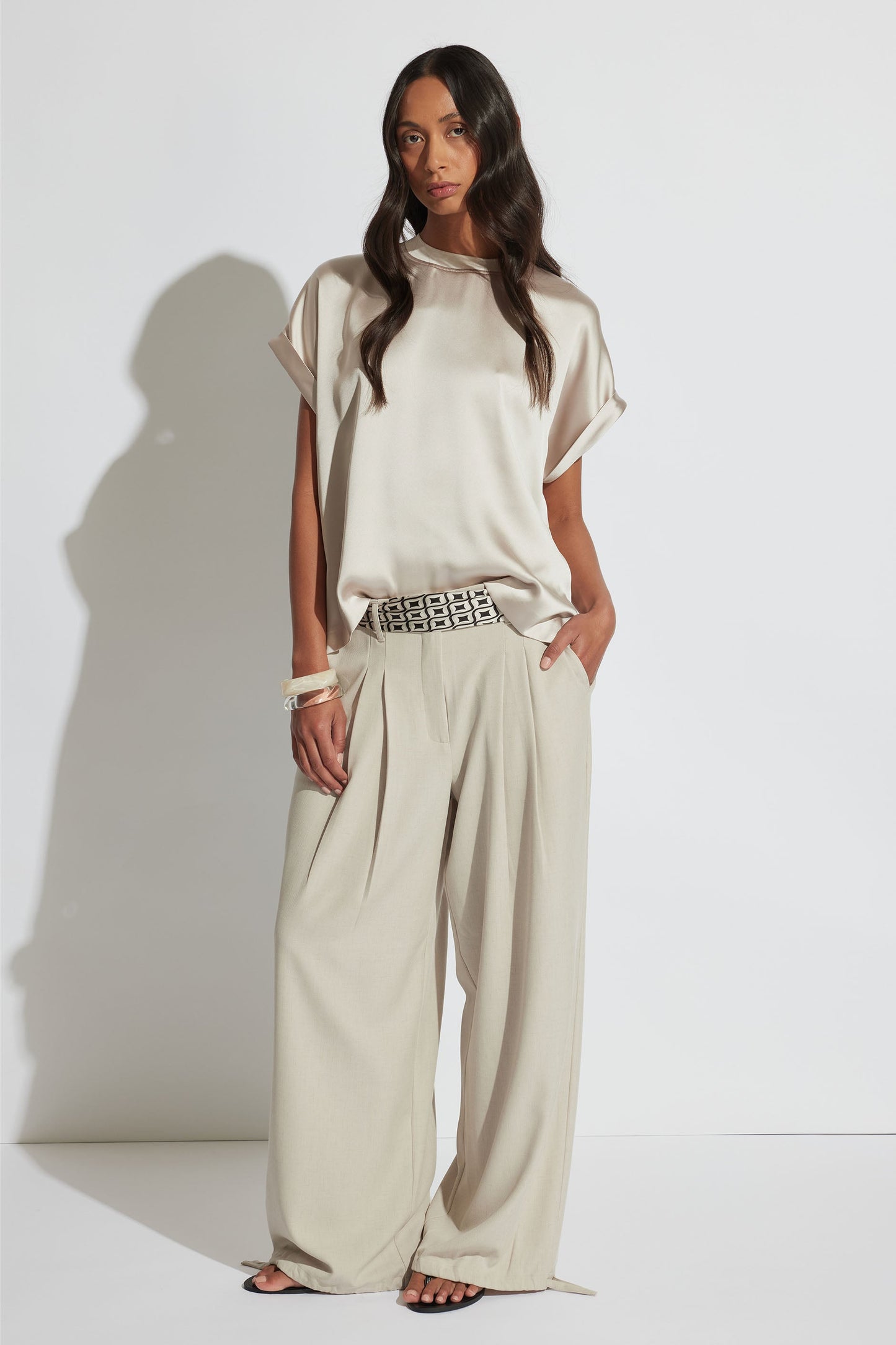 AnnMaree Satin Tee