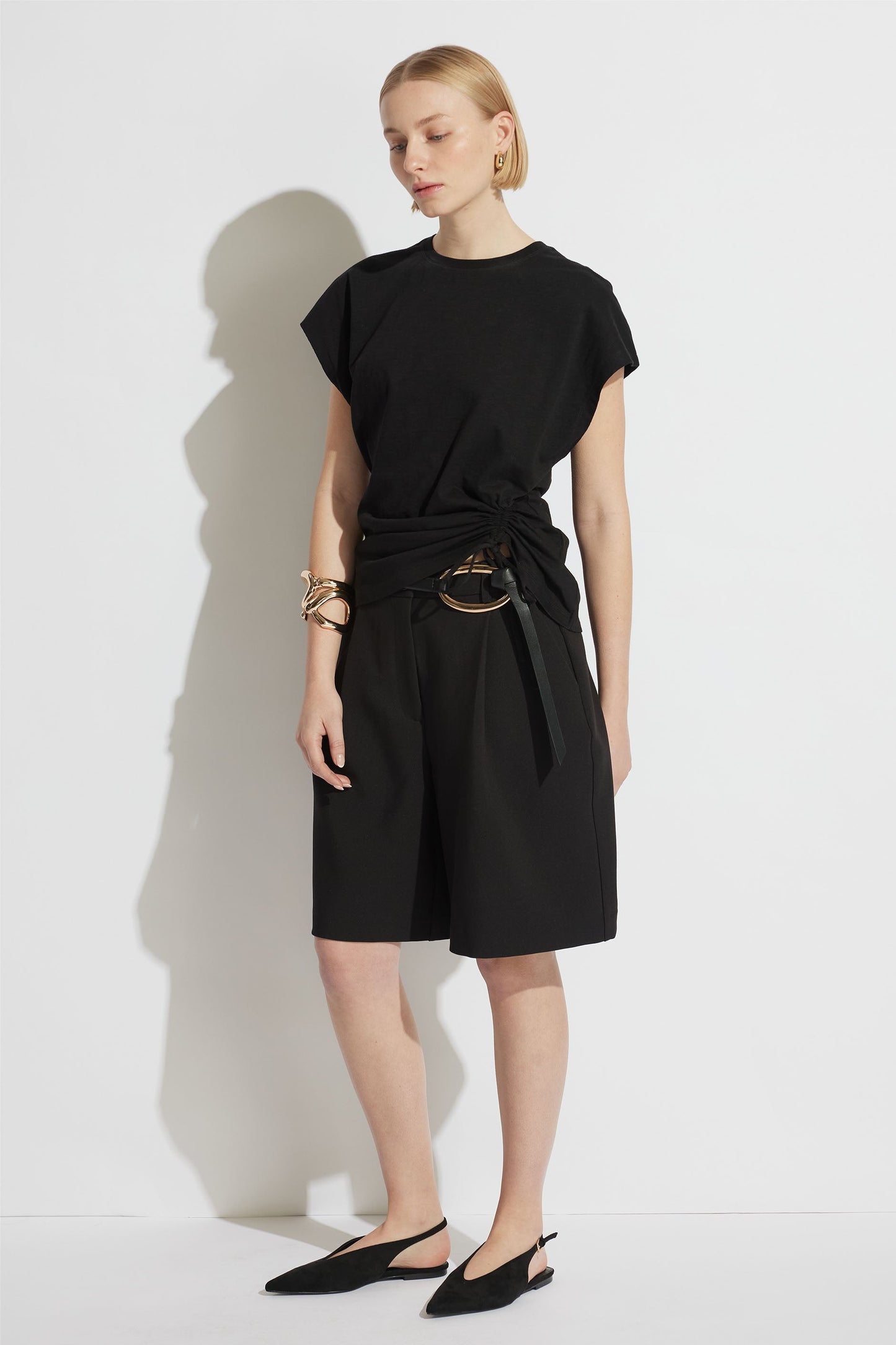 Amity Gathered Detail Tee