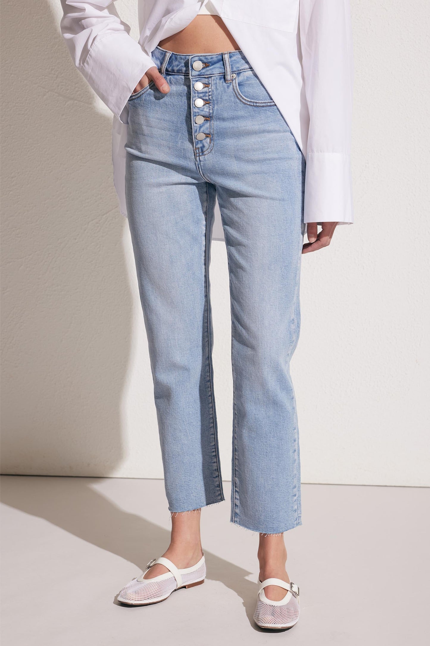 Becky Button Fly Jean