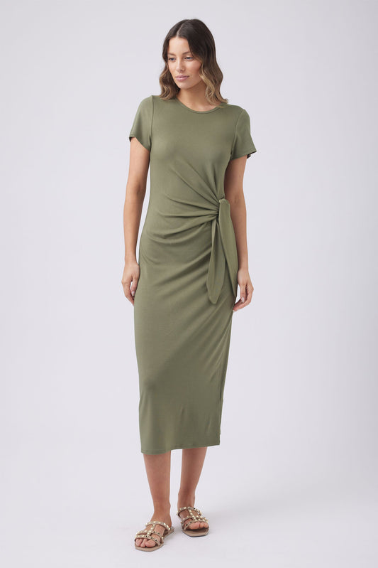 Saylor Jersey Midi Dress