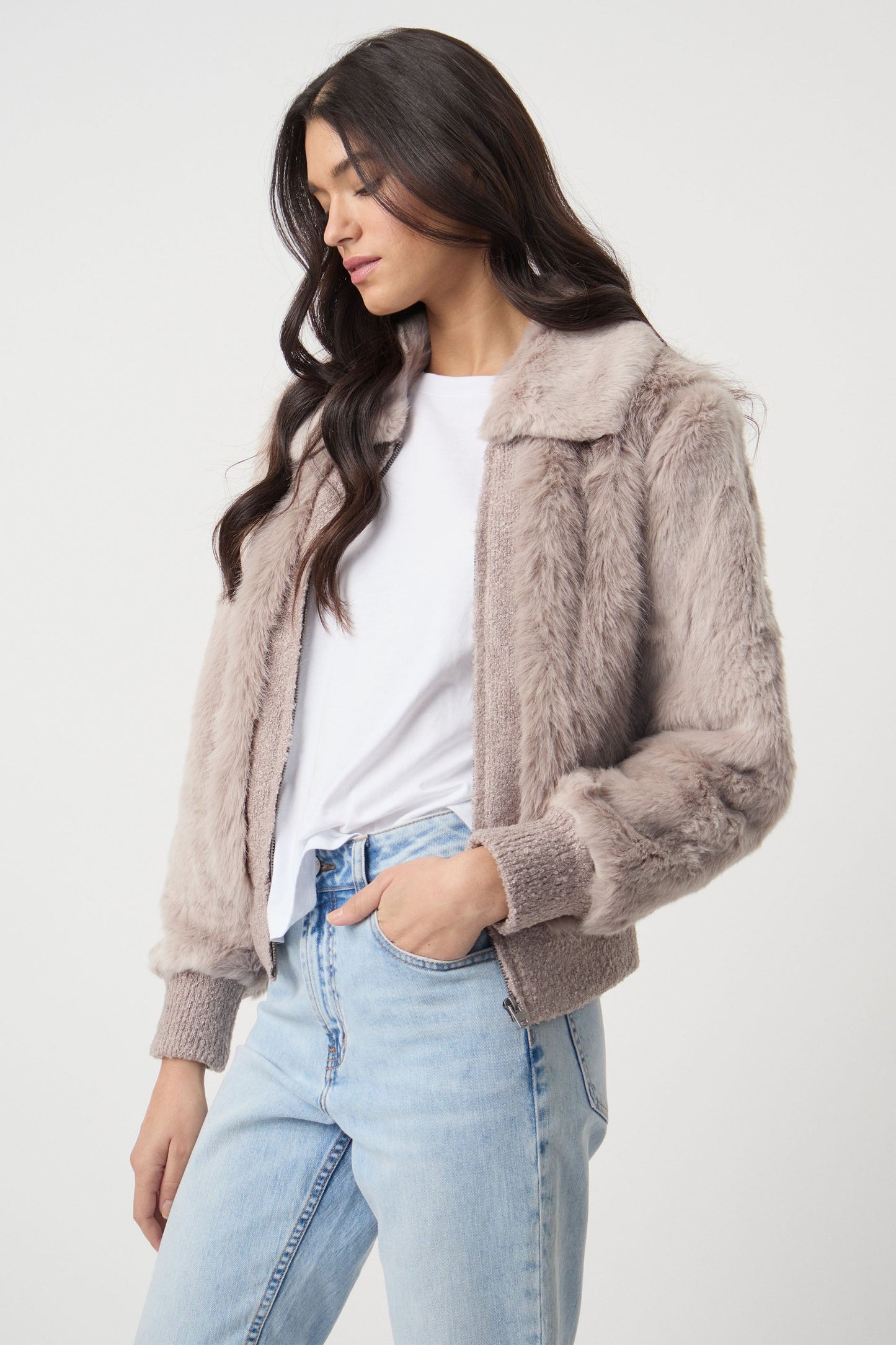 Alaska Faux Fur Bomber Jacket
