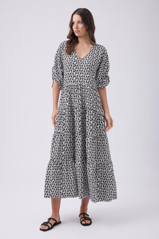 Rina Drawstring Maxi Dress