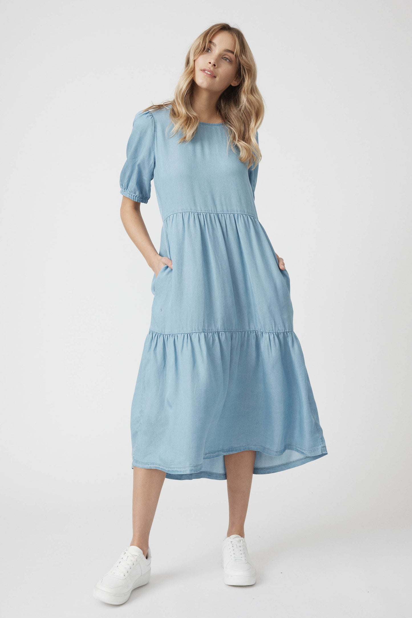 Jordyn Chambray Midi Dress
