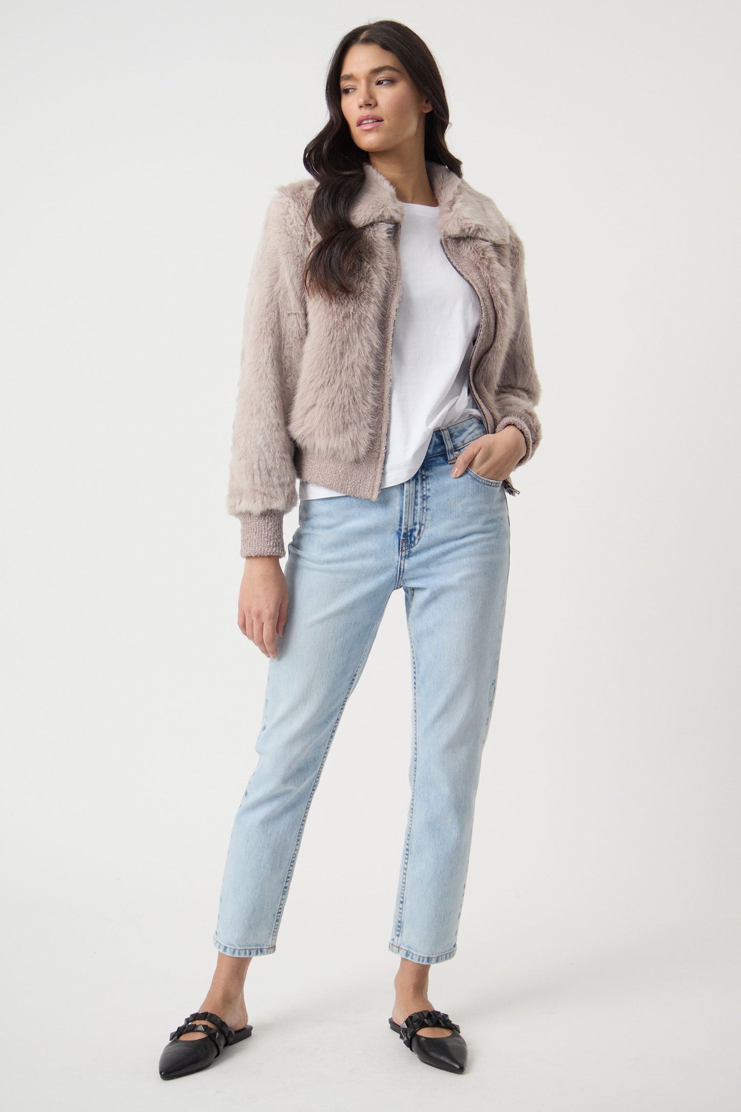 Alaska Faux Fur Bomber Jacket