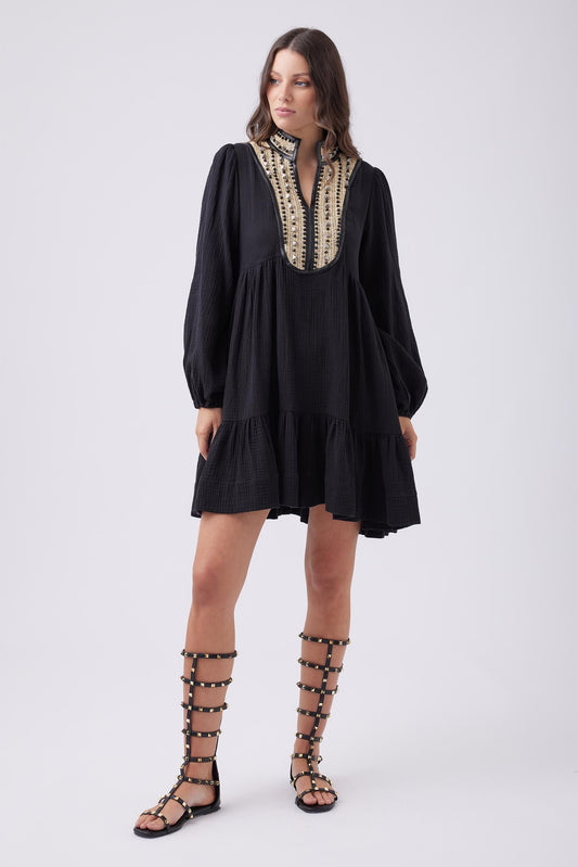 Deni Applique Mini Dress