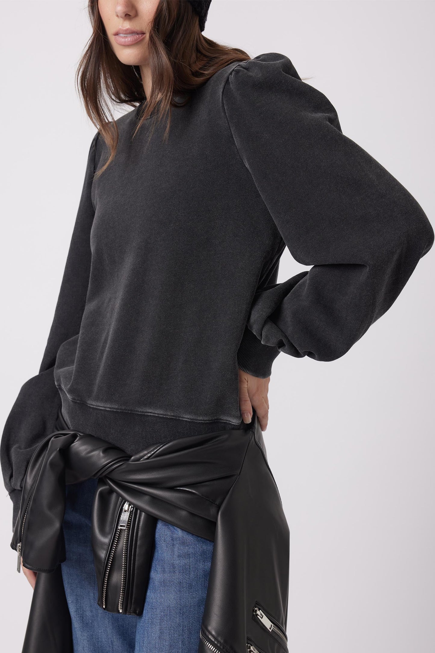 Addie Puff Sleeve Sweat