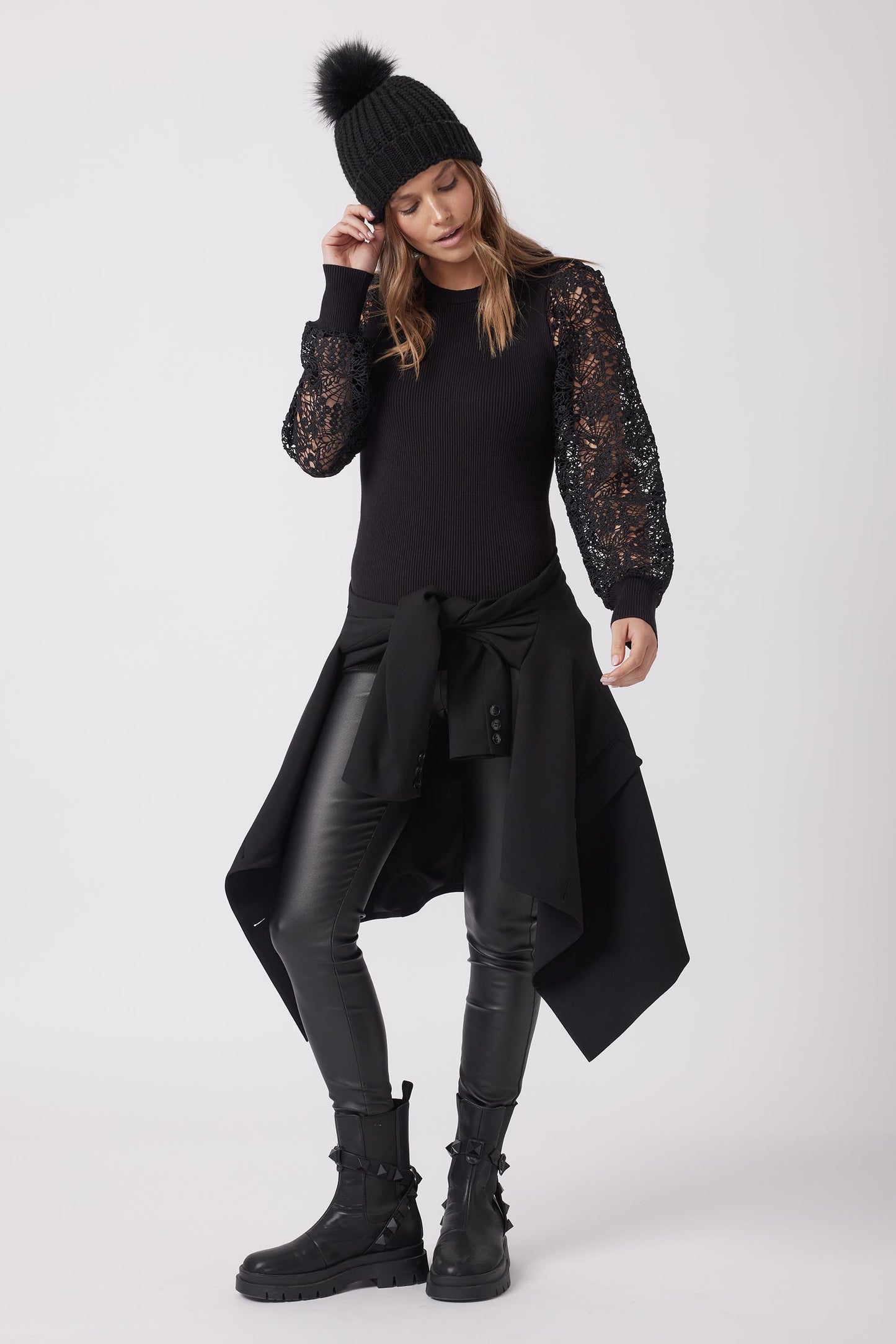 Valarie Contrast Sleeve Top