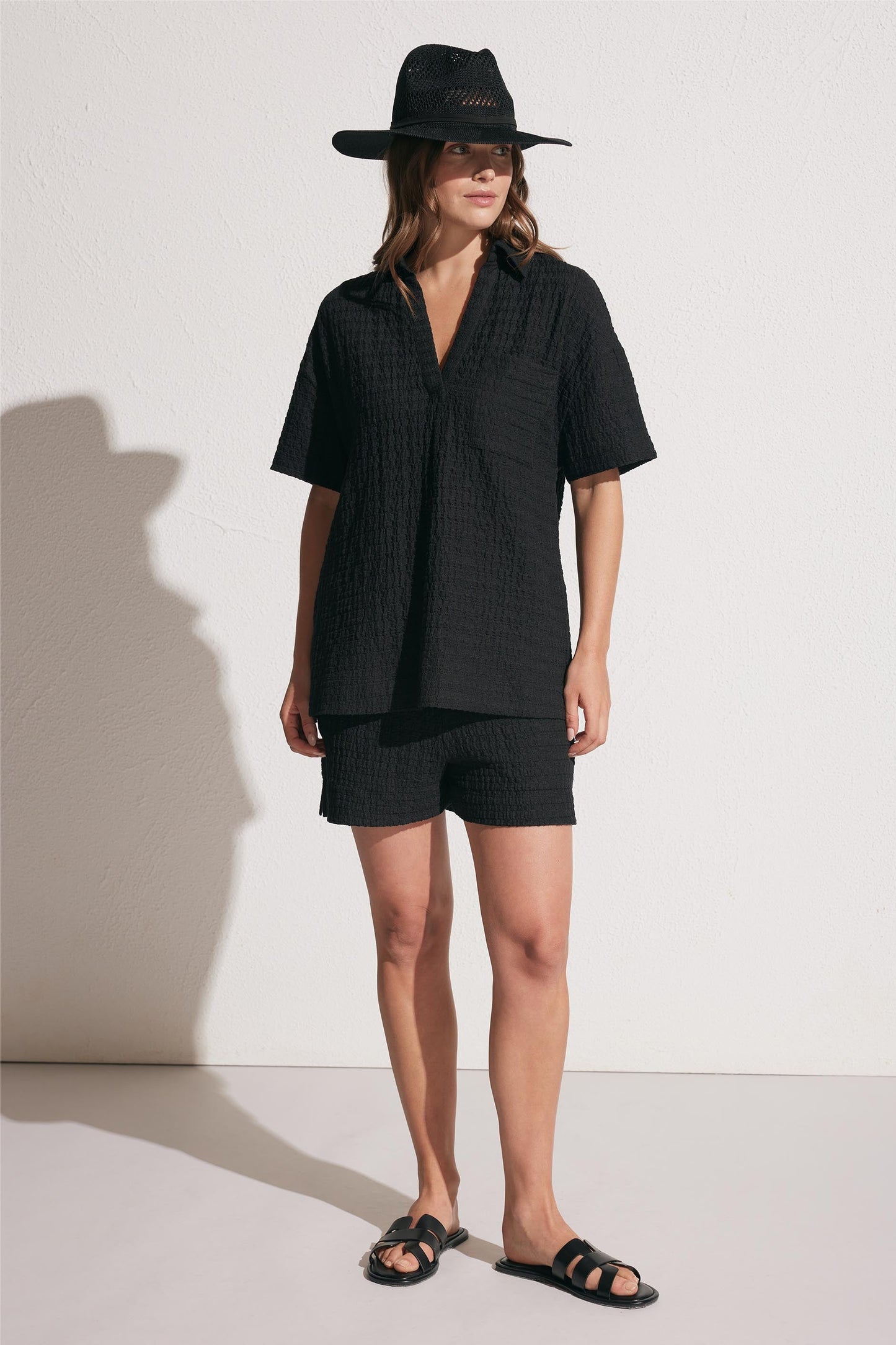 Maddison Texture Polo Top