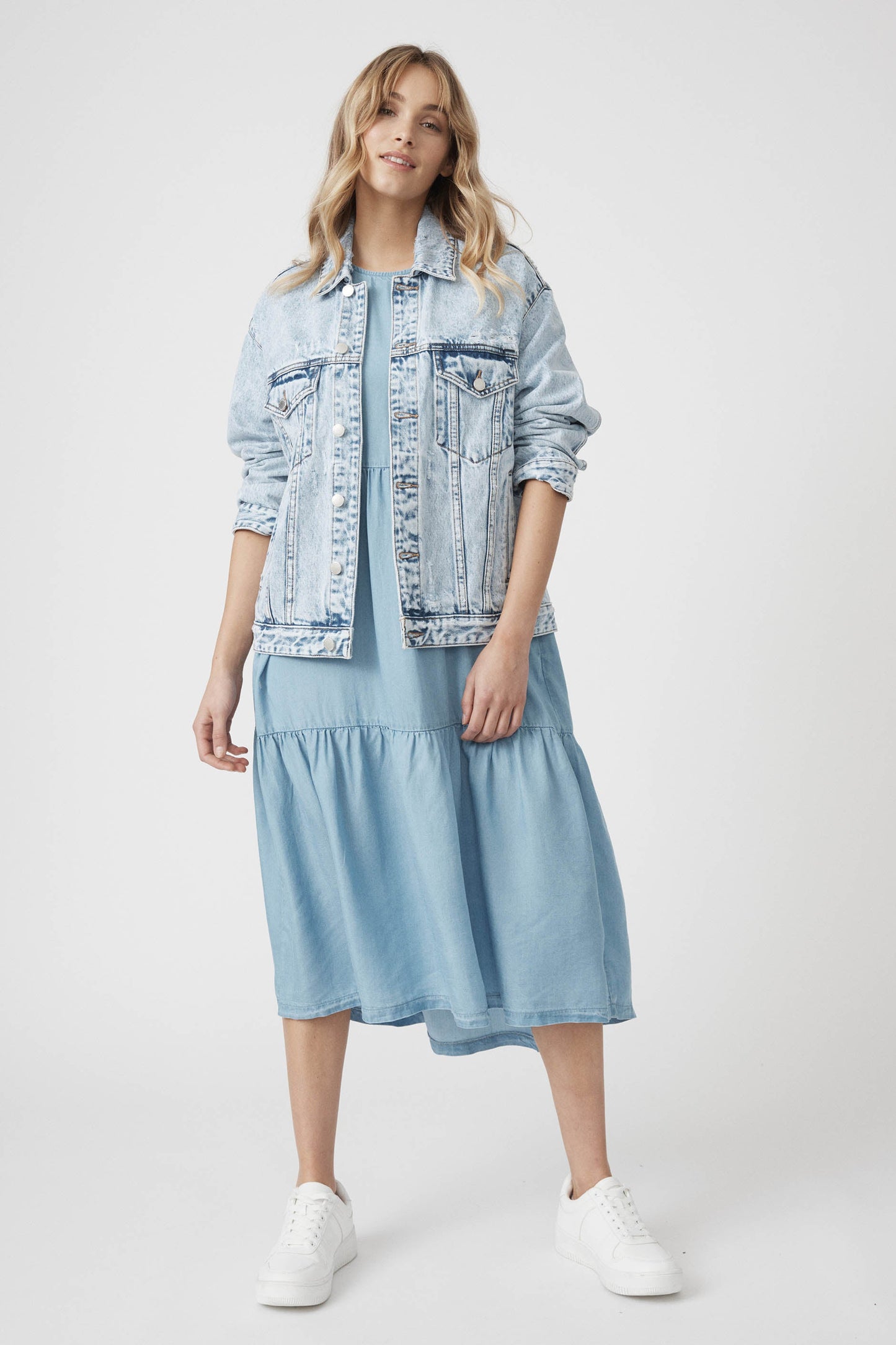 Jordyn Chambray Midi Dress