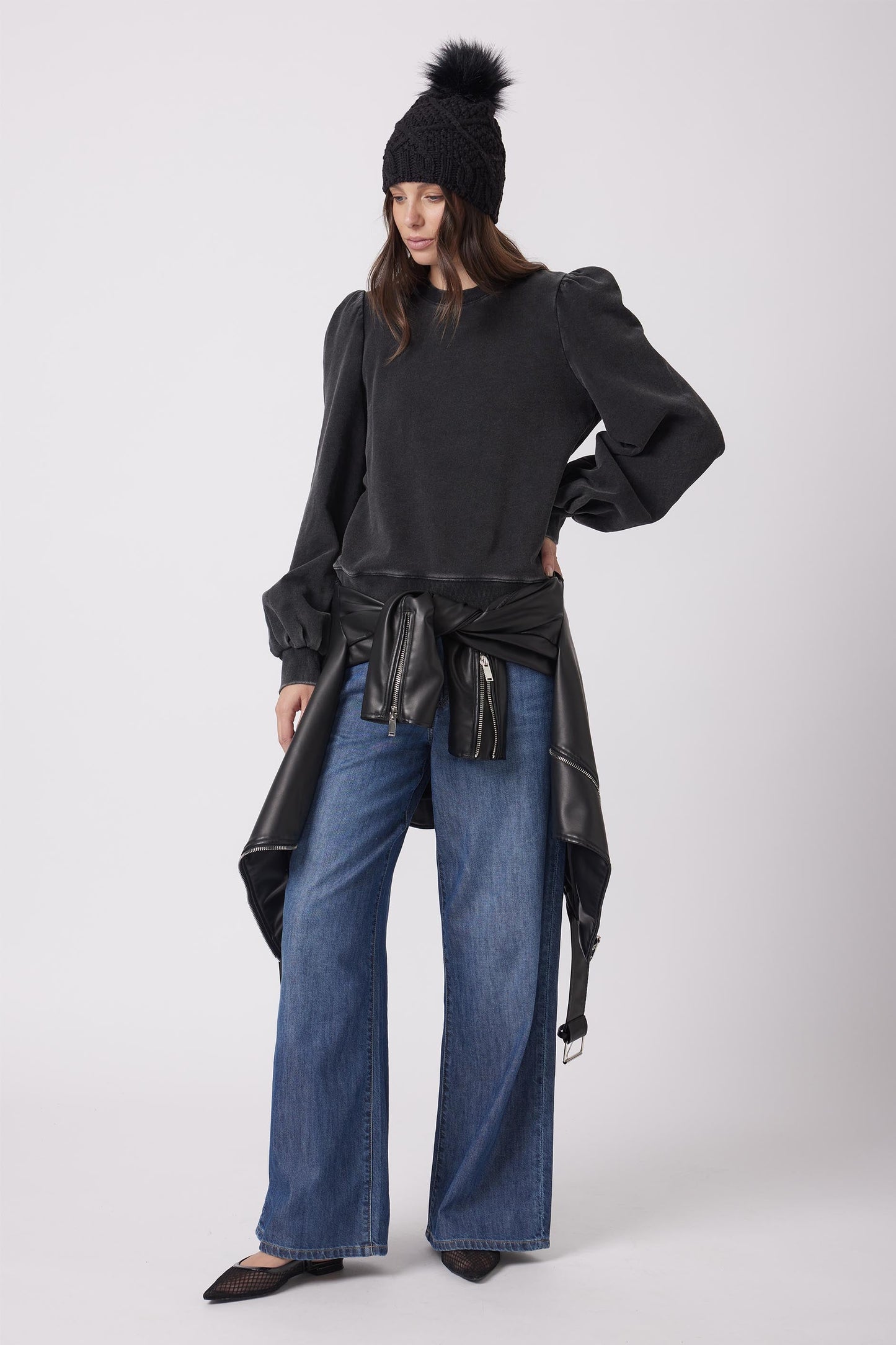Addie Puff Sleeve Sweat