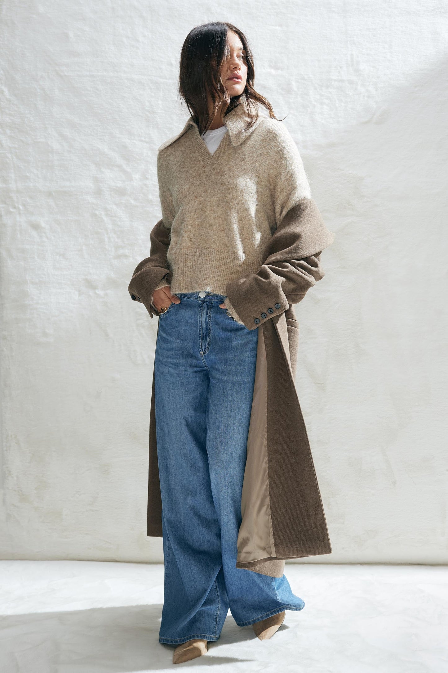 Gracie Fluffy Polo Neck Jumper