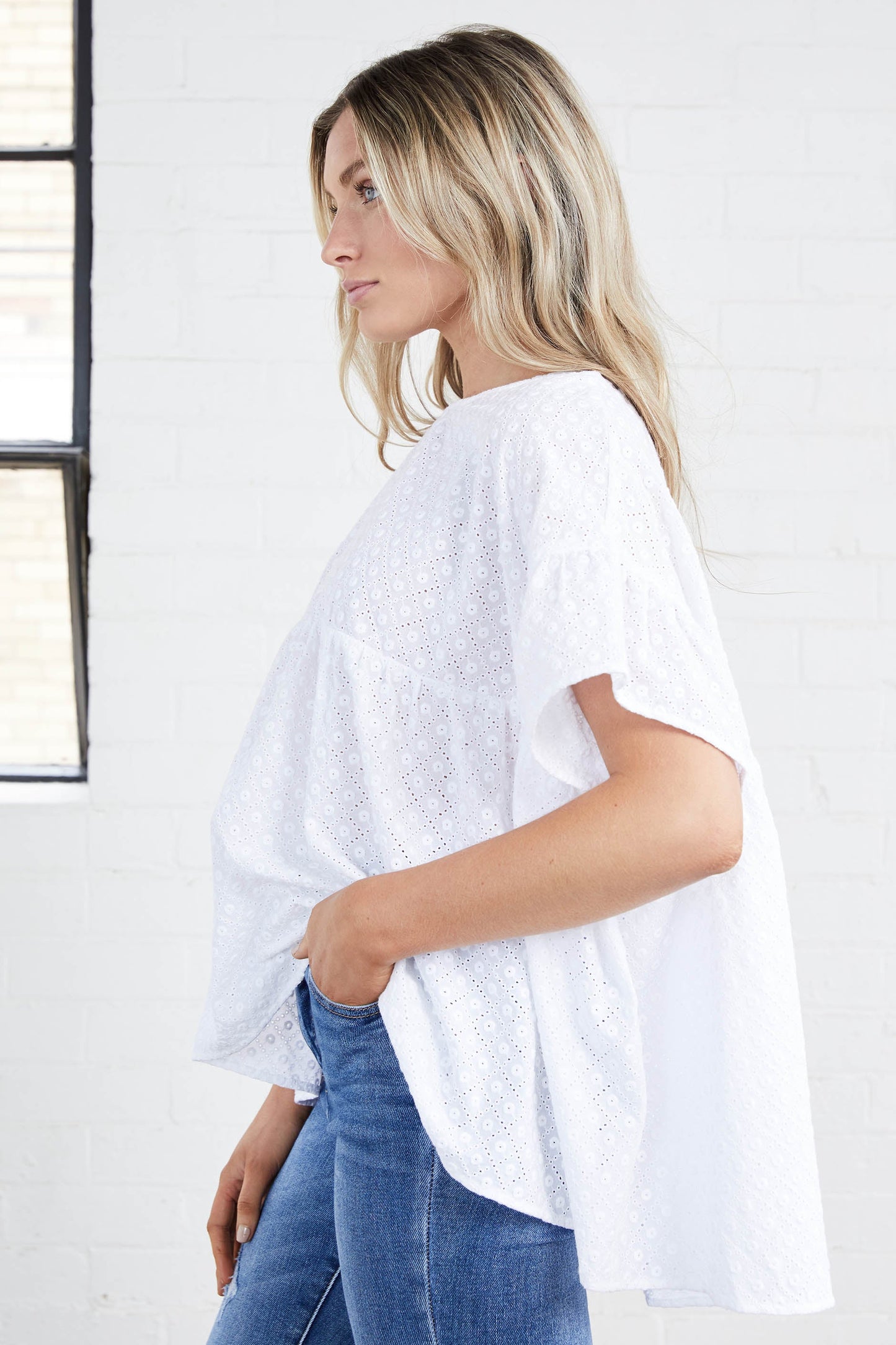 Bree Broderie Top