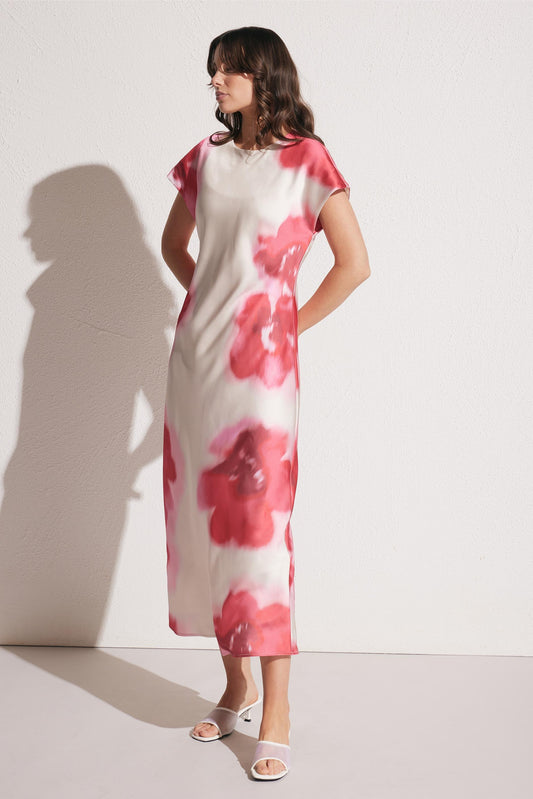 Gemma Satin Tee Dress